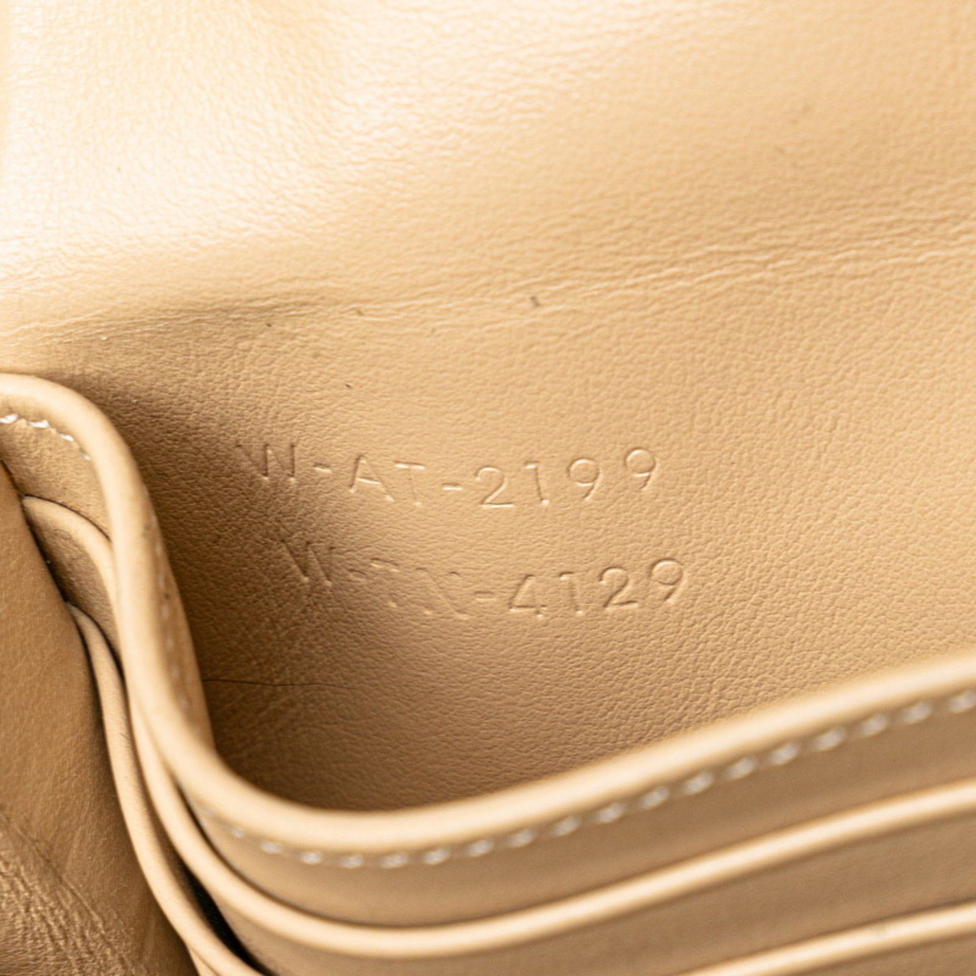Celine Celine Large Flap Wallet Long 10B563 Beige Leather Women's CELINE Size ONE SIZE - 7 Thumbnail