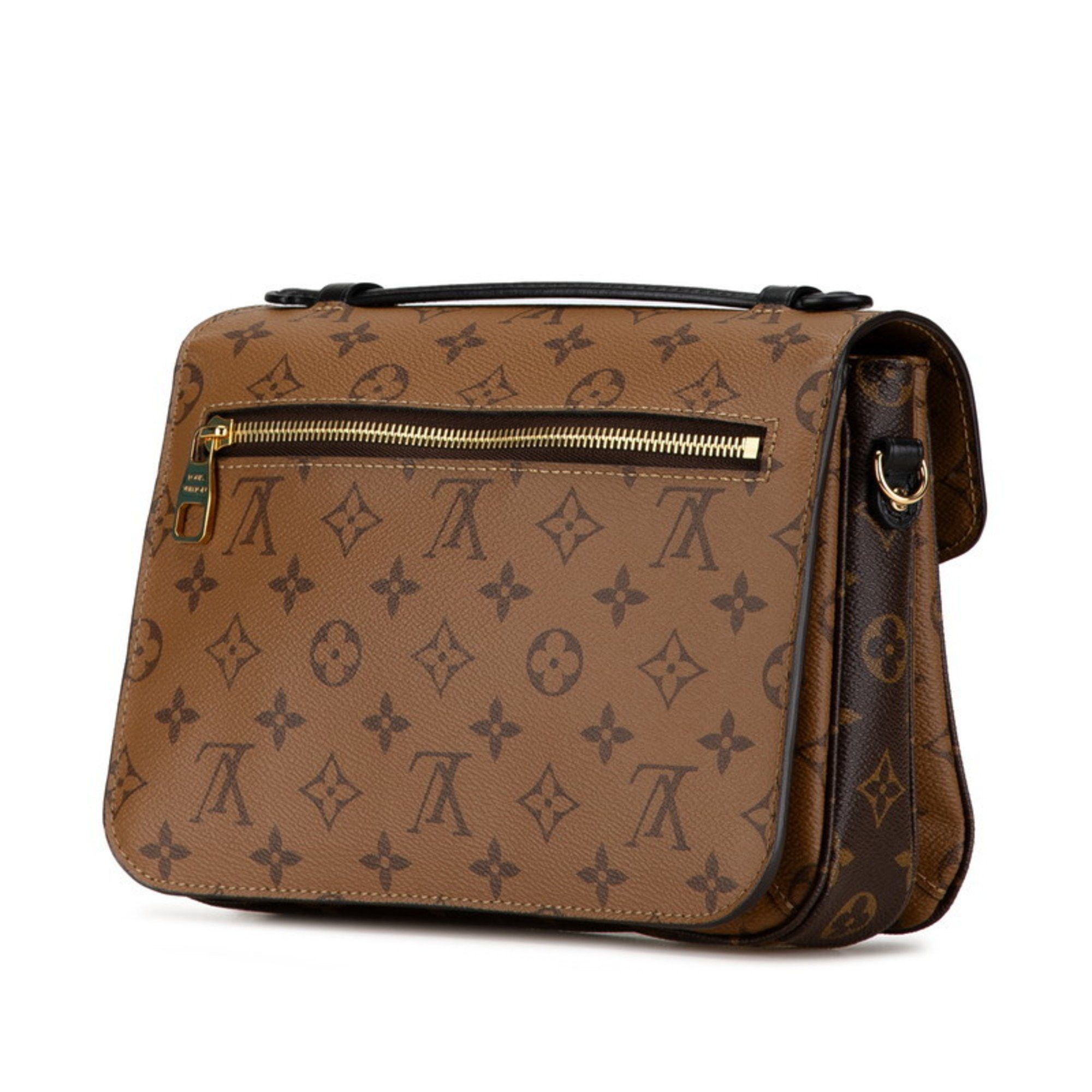 Louis Vuitton Monogram Reverse Pochette Metis MM Handbag Shoulder