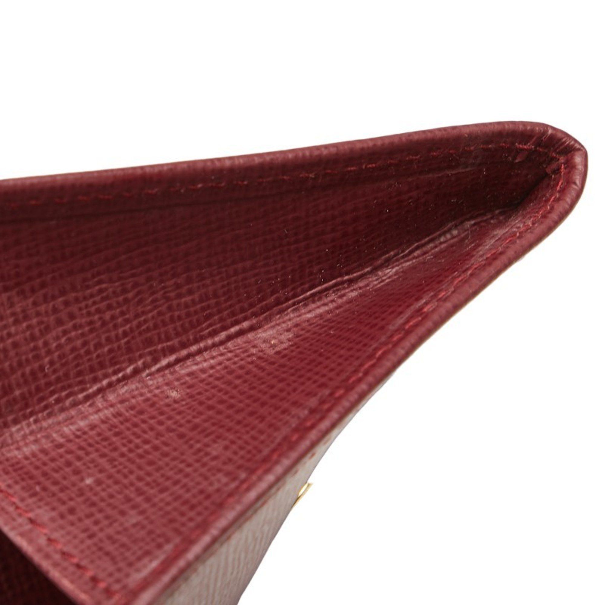 Cartier Cartier Must Line Coin Case Purse Bordeaux Wine Red Leather Women's CARTIER Size ONE SIZE - 5 Thumbnail