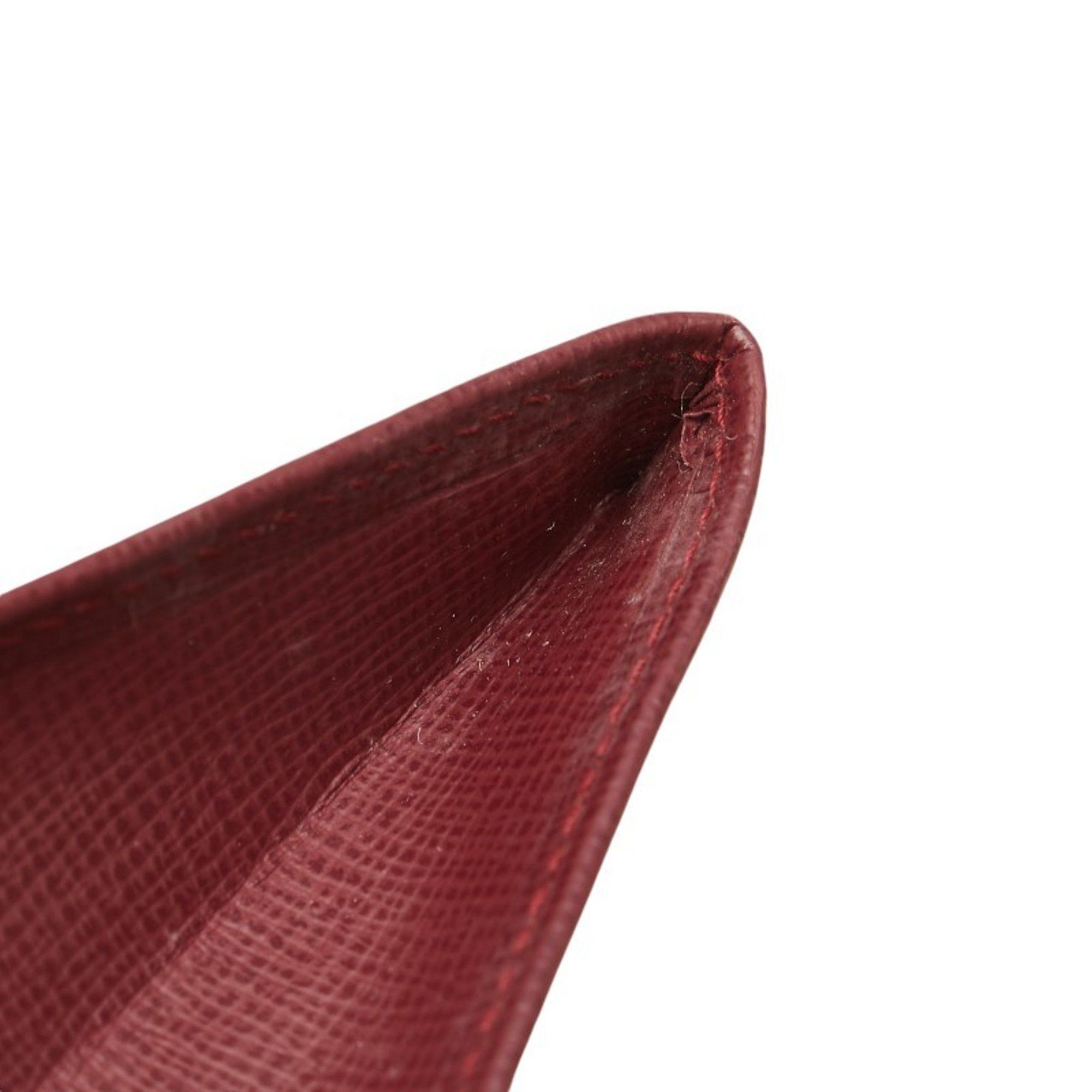 Cartier Cartier Must Line Coin Case Purse Bordeaux Wine Red Leather Women's CARTIER Size ONE SIZE - 4 Thumbnail