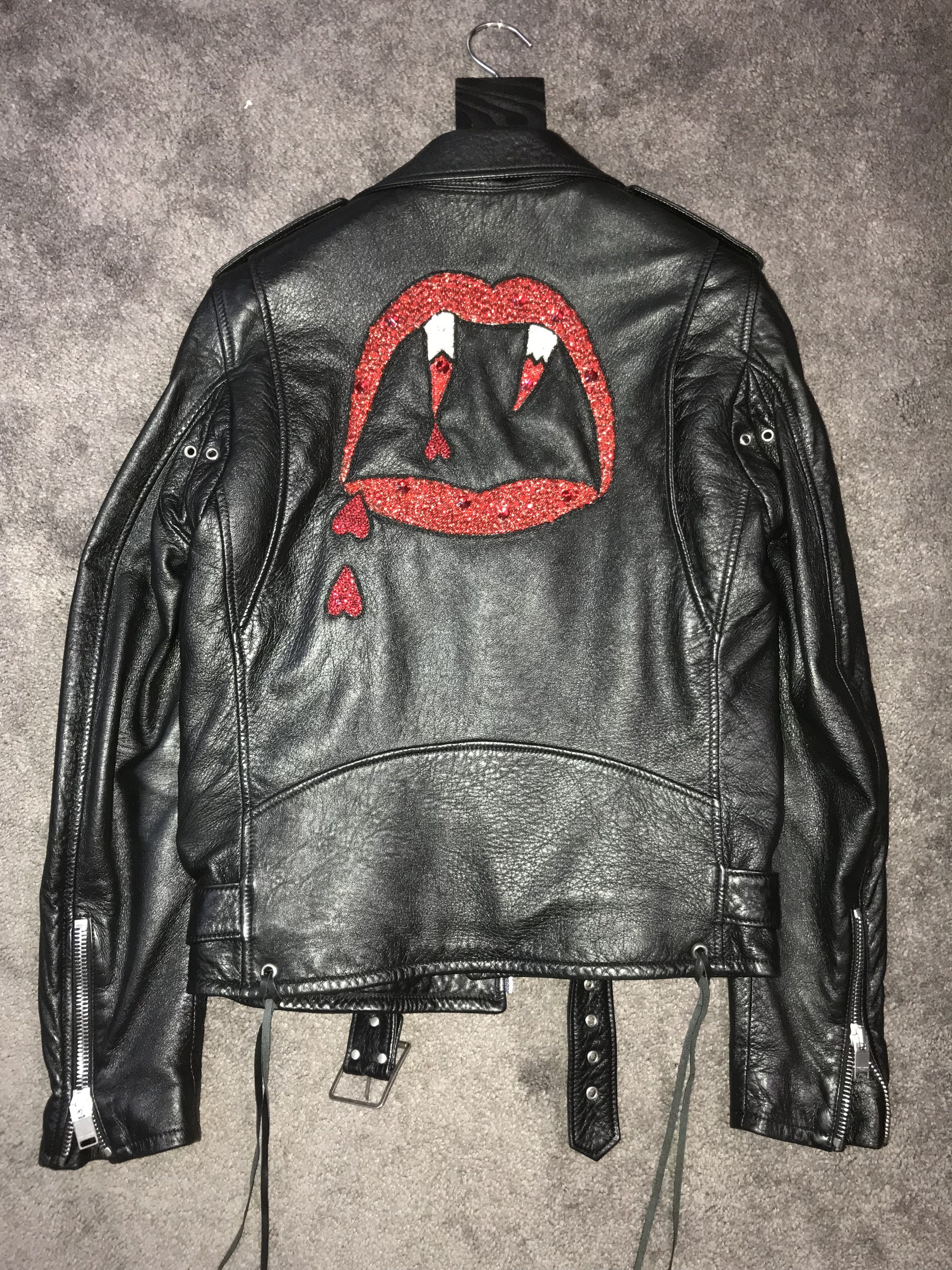 Saint Laurent Paris L17 Blood Luster Leather Jacket | Grailed