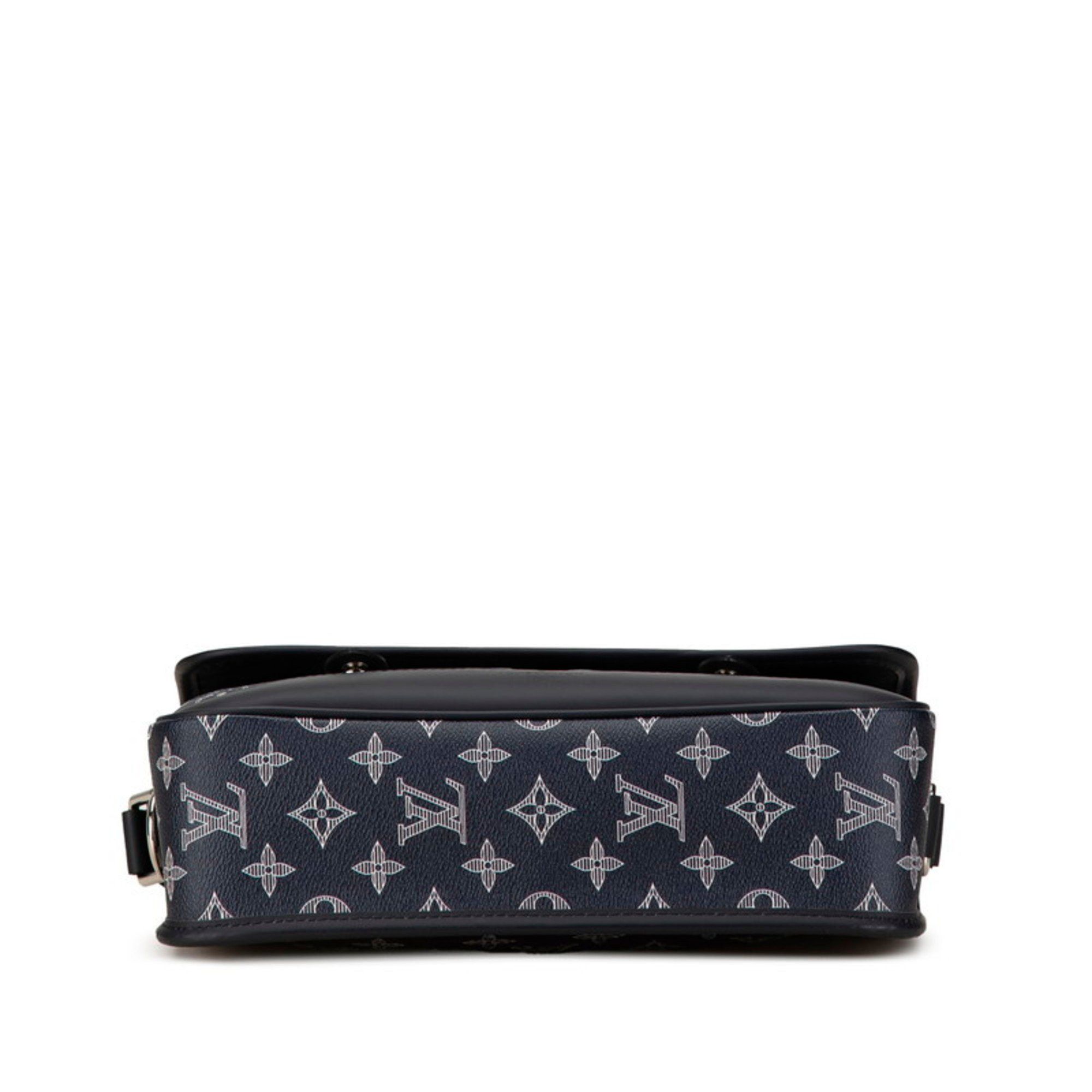 Louis Vuitton Louis Vuitton Monogram Savannah PM Chapman Brothers Bag M54248 Navy PVC Leather Men's LOUIS VUITTON Size ONE SIZE - 3 Thumbnail