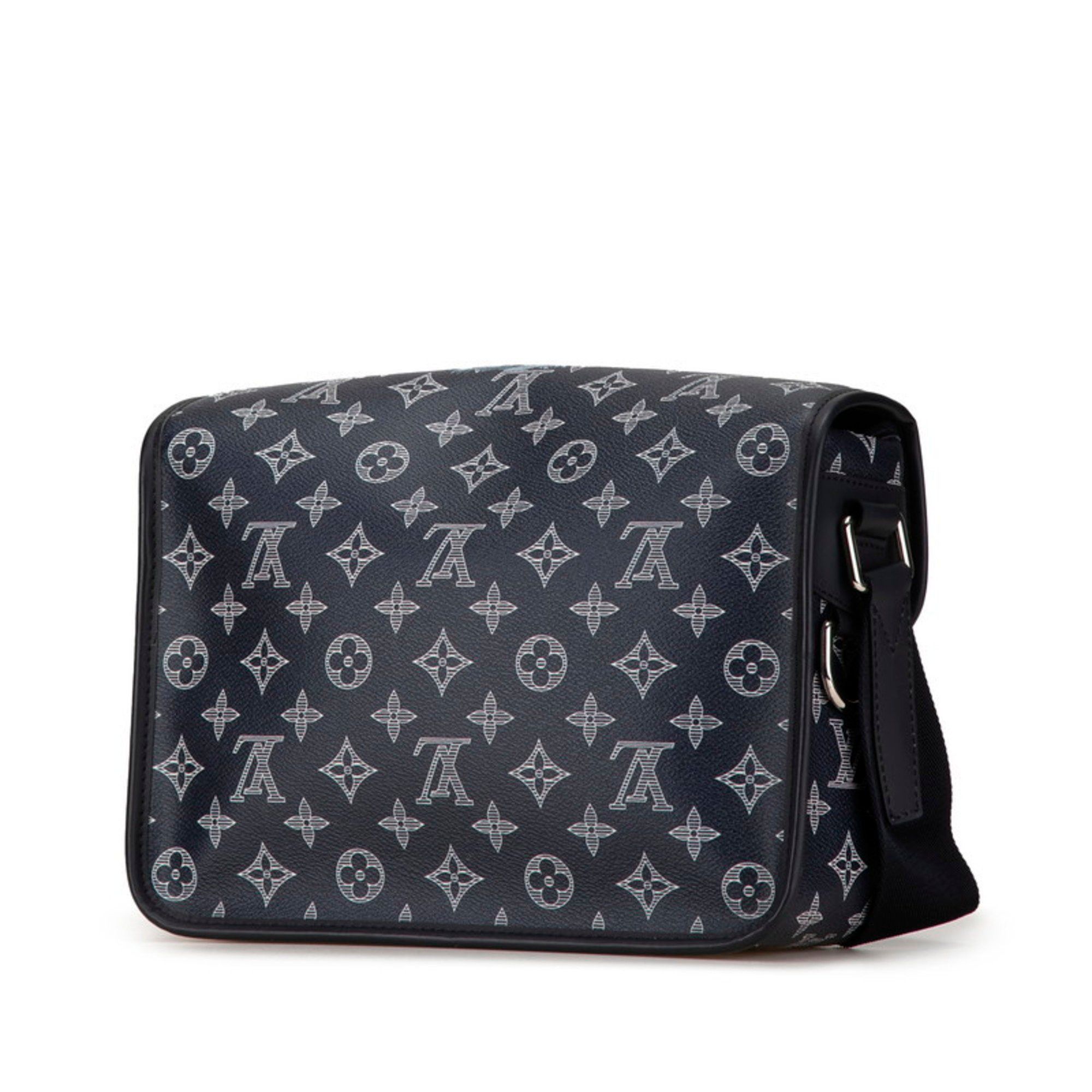 Louis Vuitton Louis Vuitton Monogram Savannah PM Chapman Brothers Bag M54248 Navy PVC Leather Men's LOUIS VUITTON Size ONE SIZE - 2 Thumbnail
