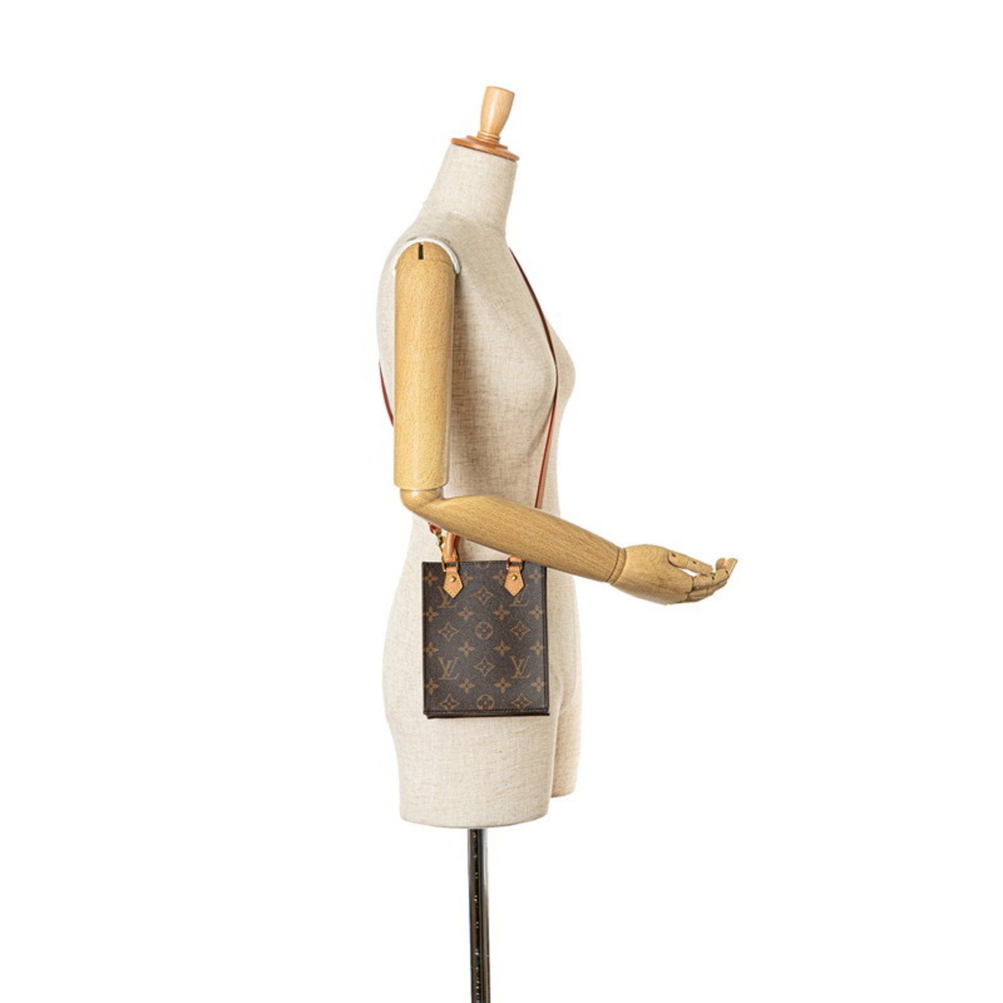 Louis Vuitton Louis Vuitton Monogram Petite Sac Plat Handbag Shoulder Bag M69442 Brown PVC Leather Women's LOUIS VUITTON Size ONE SIZE - 6 Thumbnail