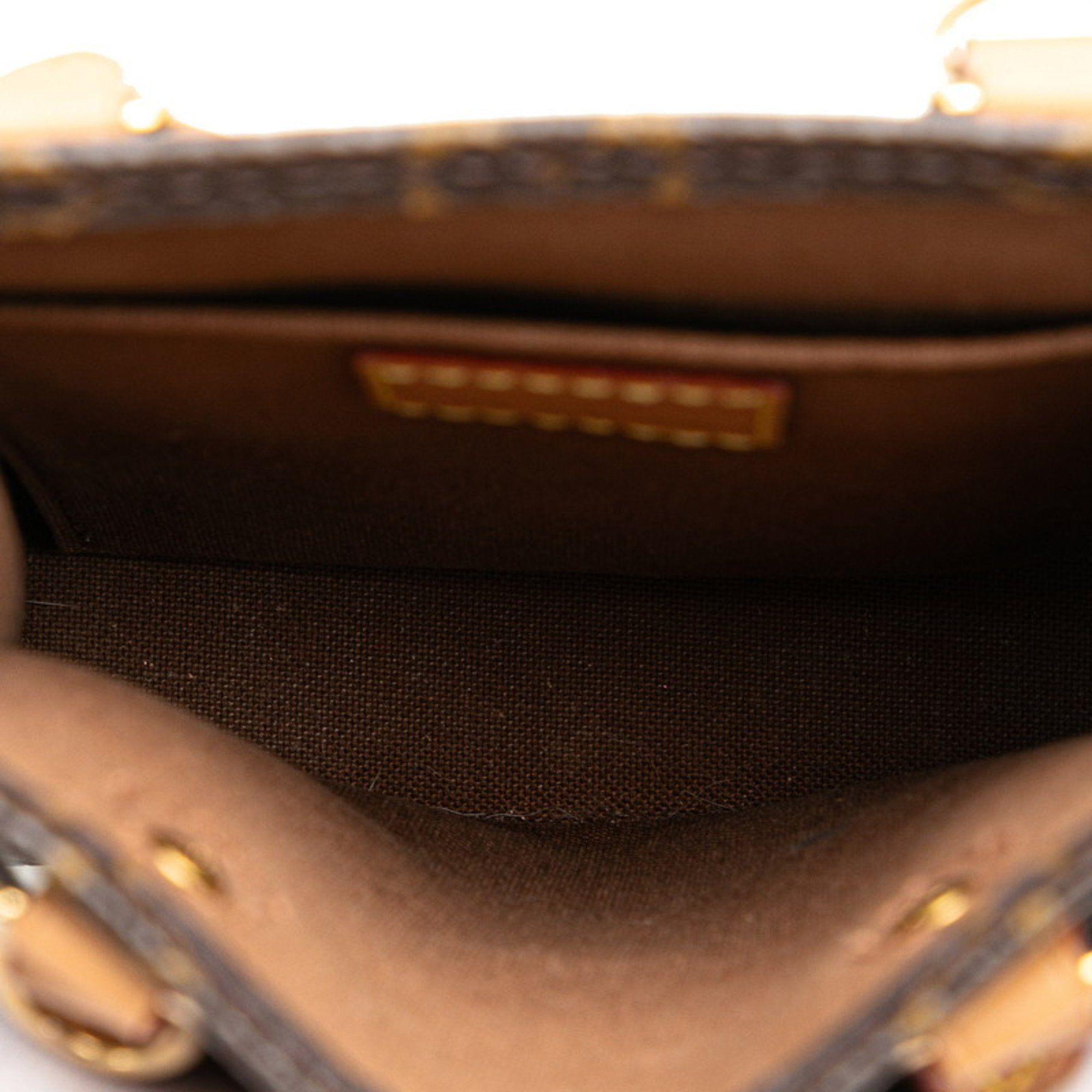 Louis Vuitton Louis Vuitton Monogram Petite Sac Plat Handbag Shoulder Bag M69442 Brown PVC Leather Women's LOUIS VUITTON Size ONE SIZE - 4 Thumbnail