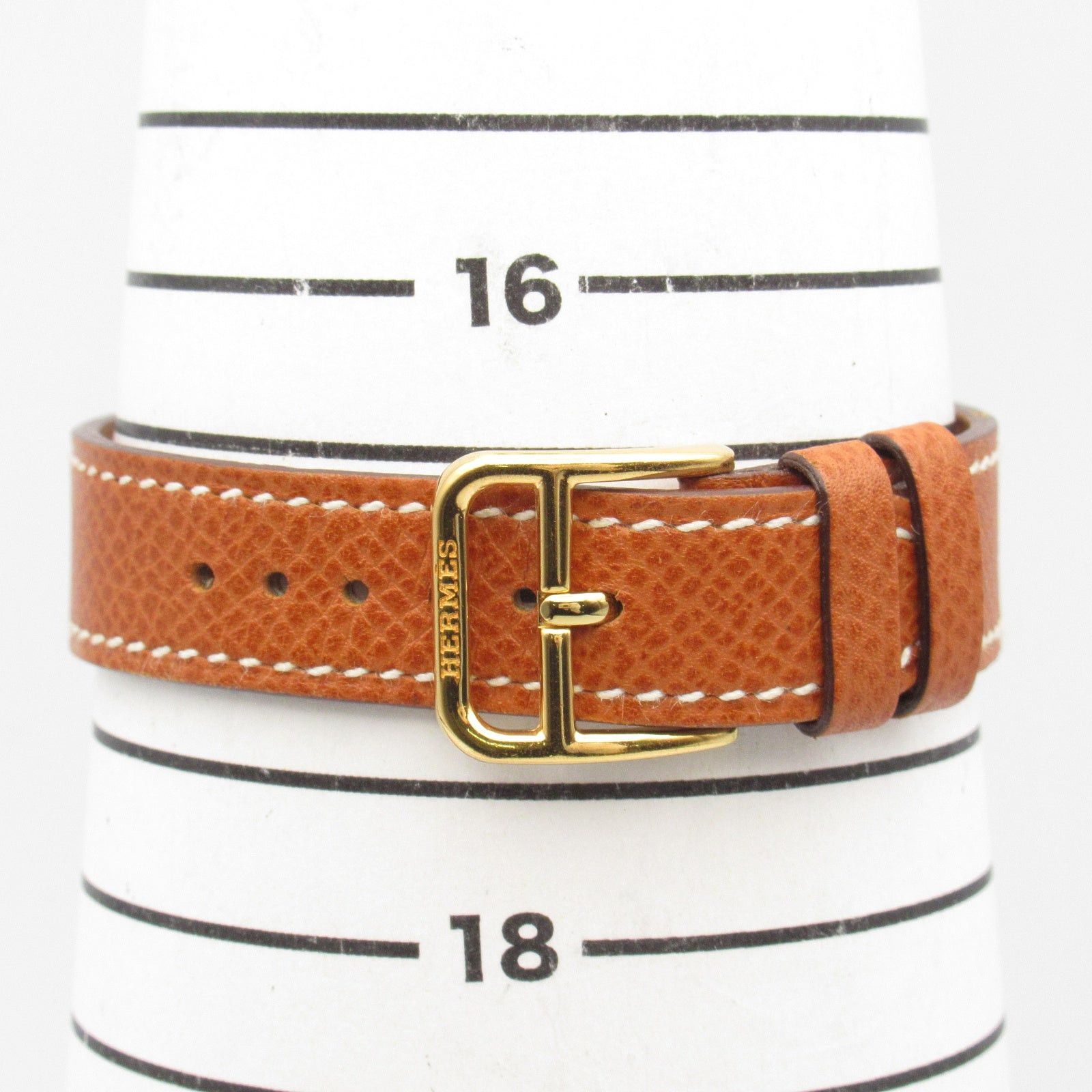 Hermes Hermes H Watch Women Quartz Gp (Gold Plated) Leather Belt White Size ONE SIZE - 7 Thumbnail