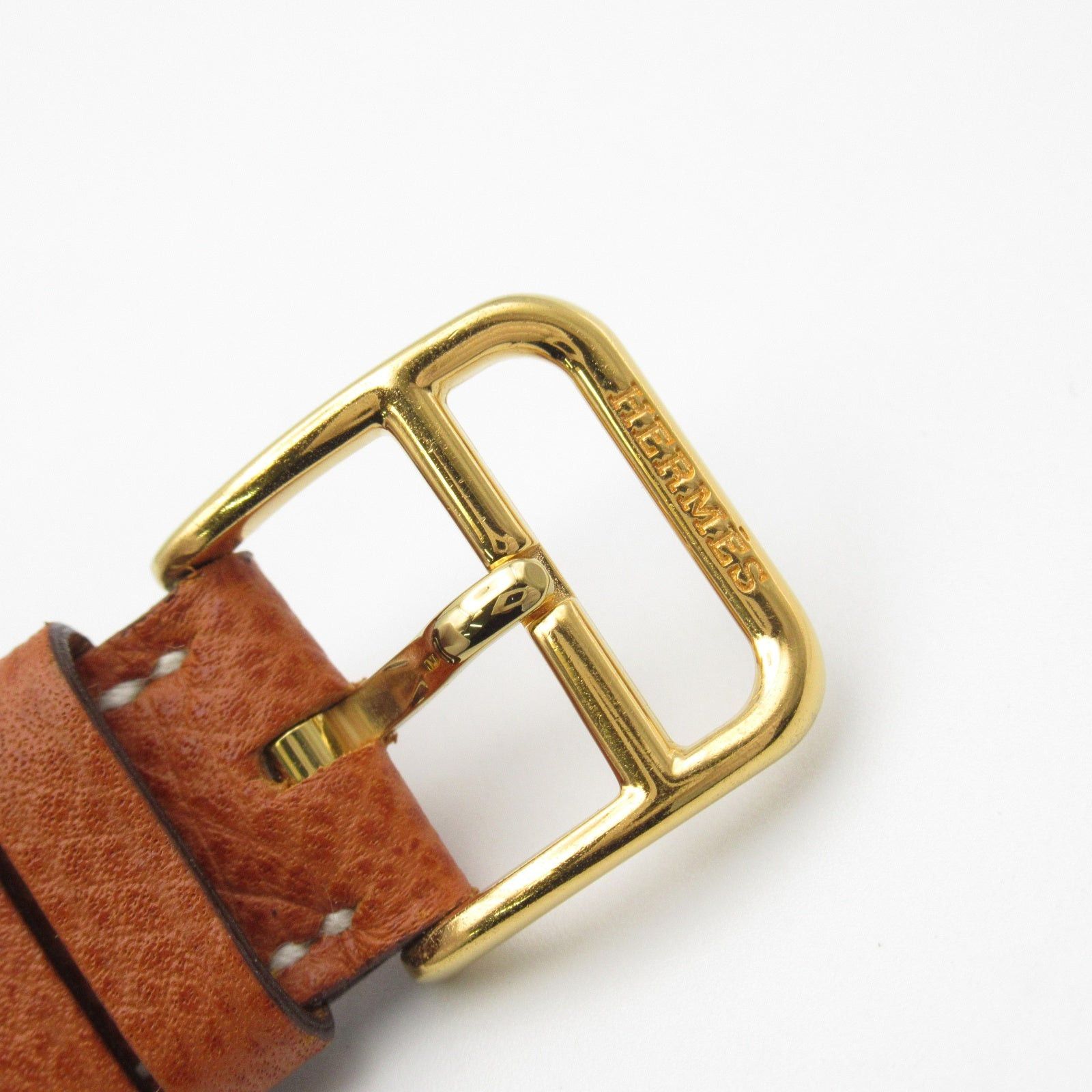 Hermes Hermes H Watch Women Quartz Gp (Gold Plated) Leather Belt White Size ONE SIZE - 18 Thumbnail