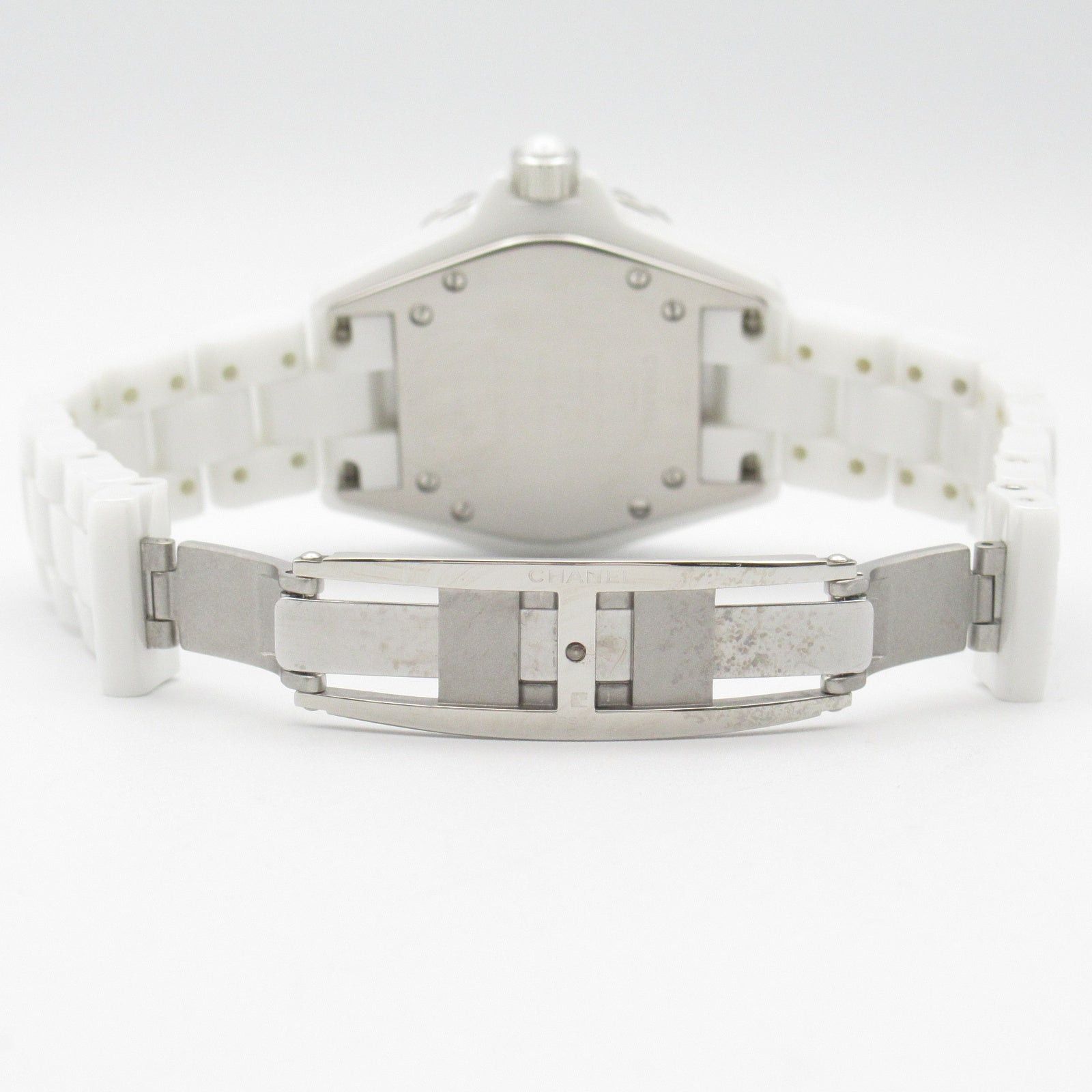 Chanel Chanel J12 Diamond Bezel Women Watch Quartz Ceramic White Size ONE SIZE - 4 Thumbnail