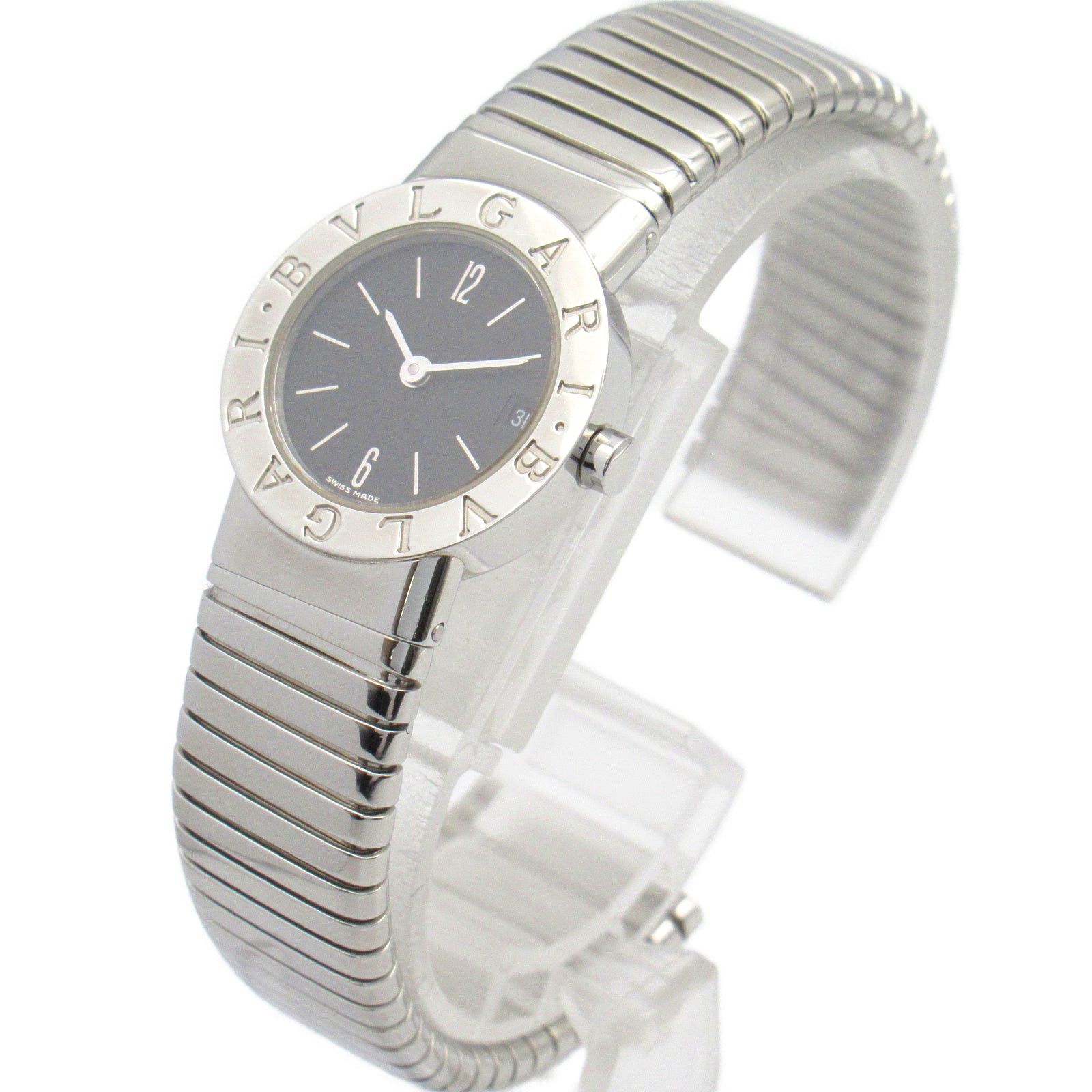 Bvlgari Bvlgari Tubogas Women Watch Quartz Stainless Steel Black Size ONE SIZE - 2 Thumbnail