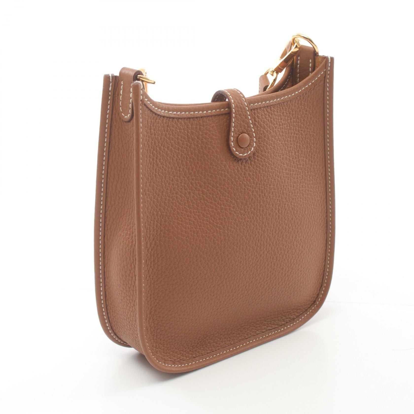 Hermes Hermes Evelyn Tpm Amazon Gold Shoulder Bag Clemence Leather Light Brown Hardware Double Engraved Size ONE SIZE - 2 Thumbnail