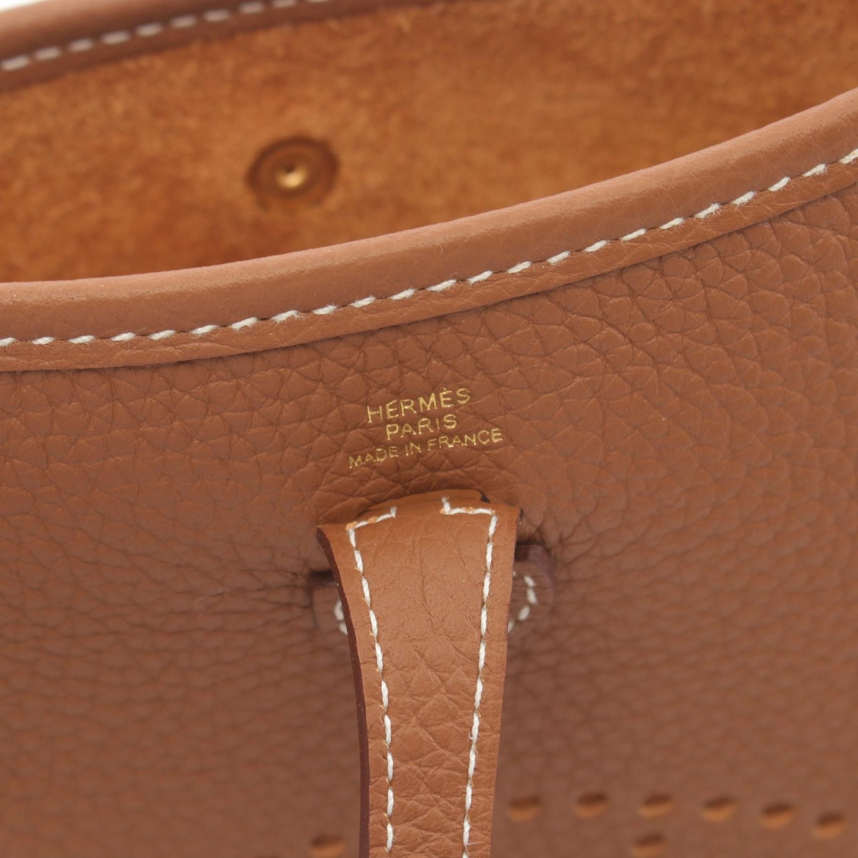 Hermes Hermes Evelyn Tpm Amazon Gold Shoulder Bag Clemence Leather Light Brown Hardware Double Engraved Size ONE SIZE - 4 Thumbnail