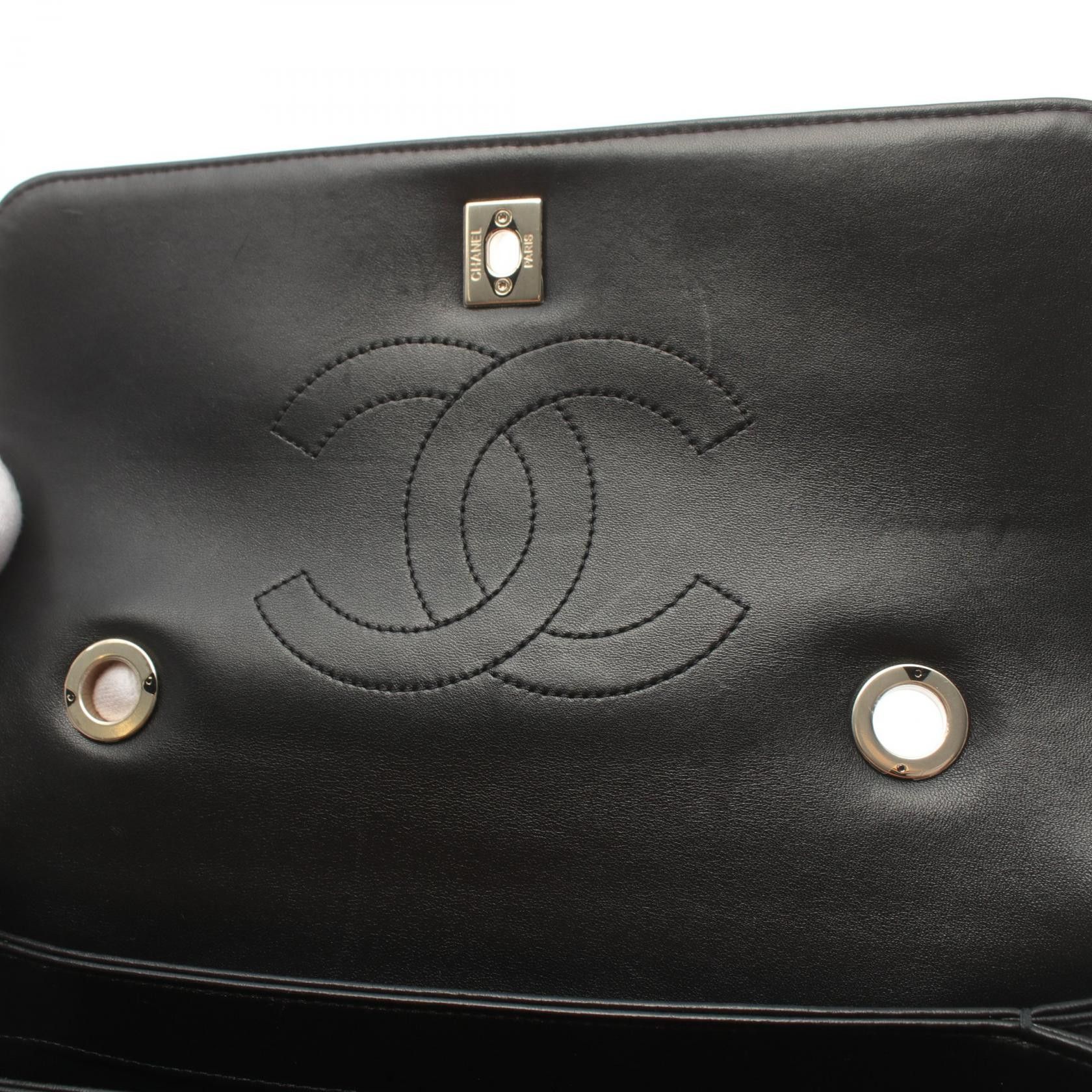 Chanel Chanel Trendy Cc Top Handle Handbag Lambskin Black Gold Hardware Size ONE SIZE - 6 Thumbnail