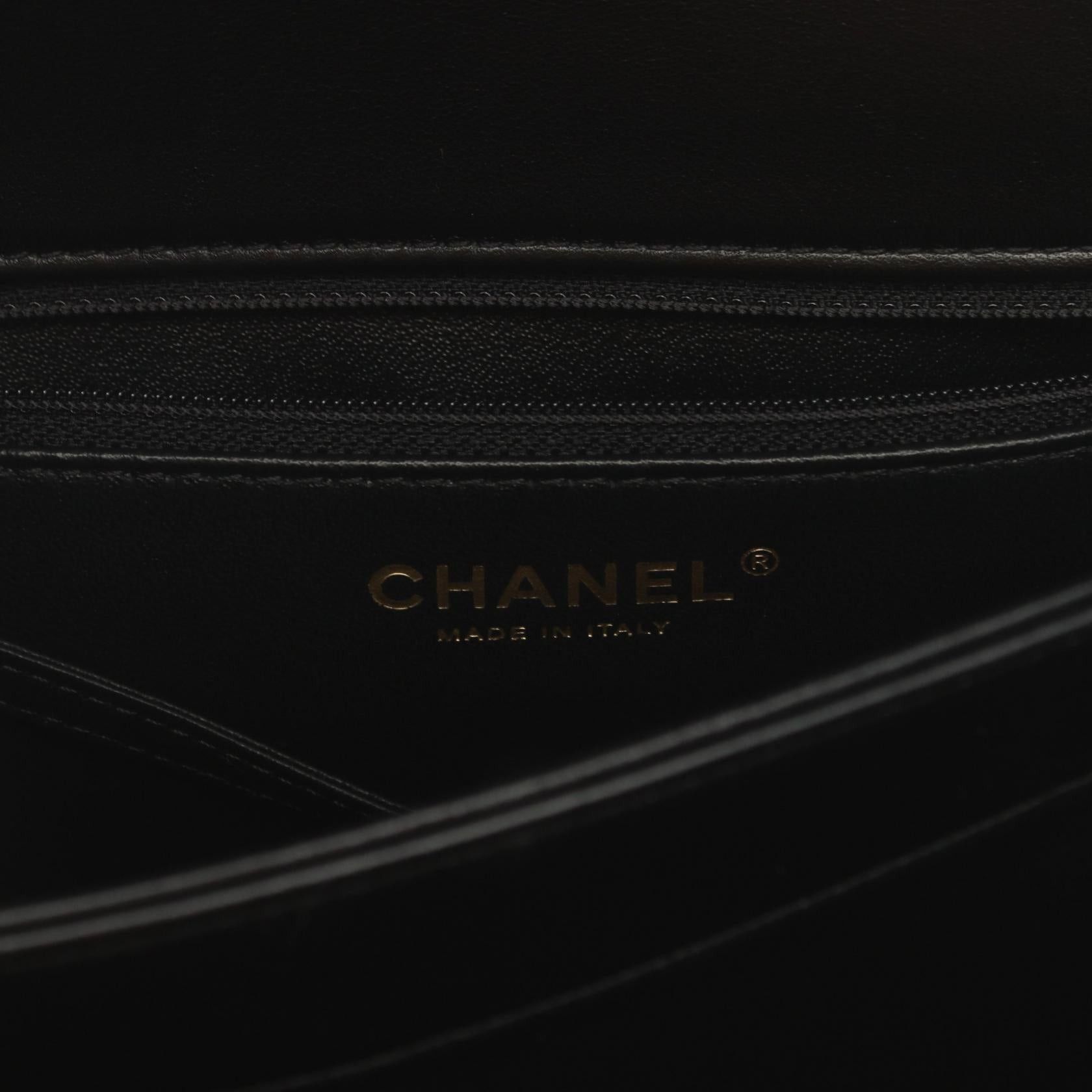 Chanel Chanel Trendy Cc Top Handle Handbag Lambskin Black Gold Hardware Size ONE SIZE - 4 Thumbnail
