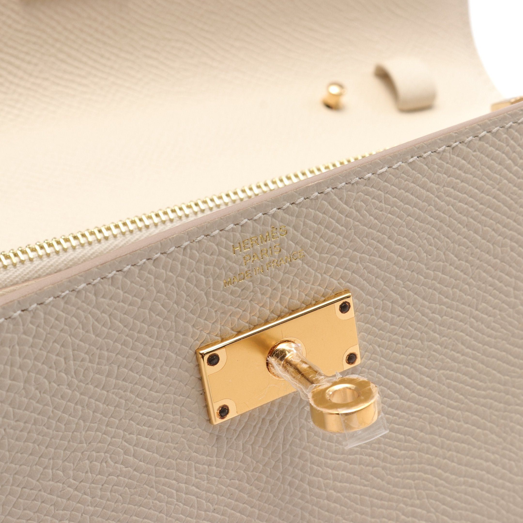 Hermes Hermes Kelly To Go Kure Shoulder Wallet Veau Epsom Ivory Gold Hardware Double Engraved Size ONE SIZE - 4 Thumbnail