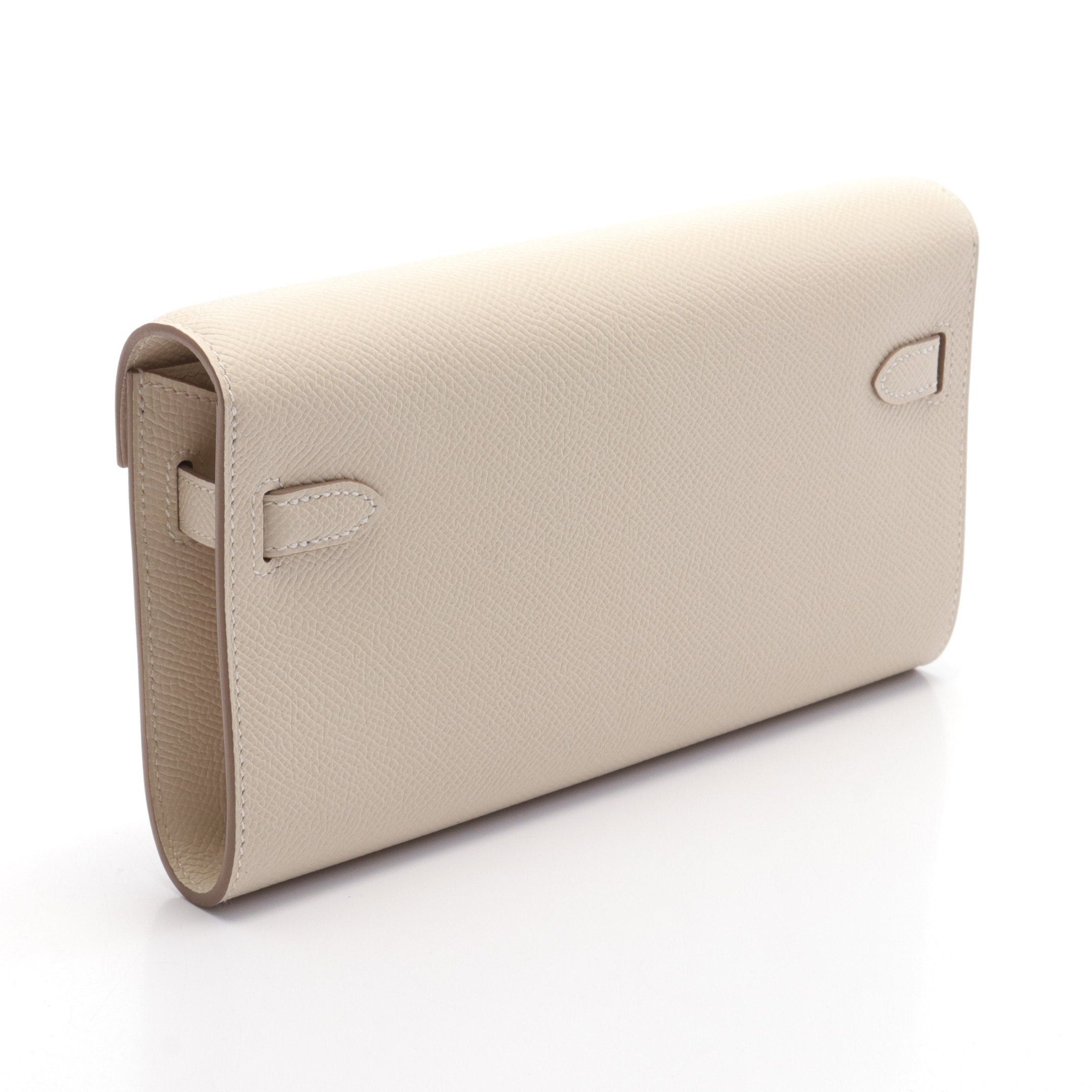 Hermes Hermes Kelly To Go Kure Shoulder Wallet Veau Epsom Ivory Gold Hardware Double Engraved Size ONE SIZE - 2 Thumbnail