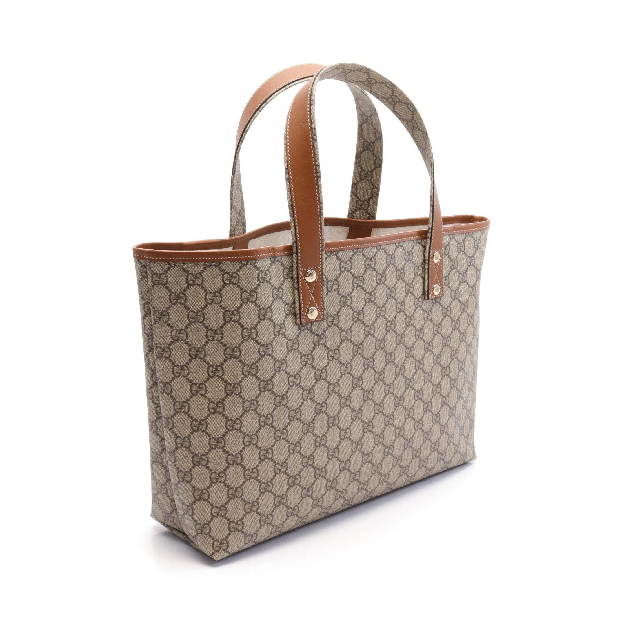 Gucci Gucci Gg Supreme Sherry Line Handbag Tote Bag Leather Beige Multicolor Size ONE SIZE - 2 Thumbnail