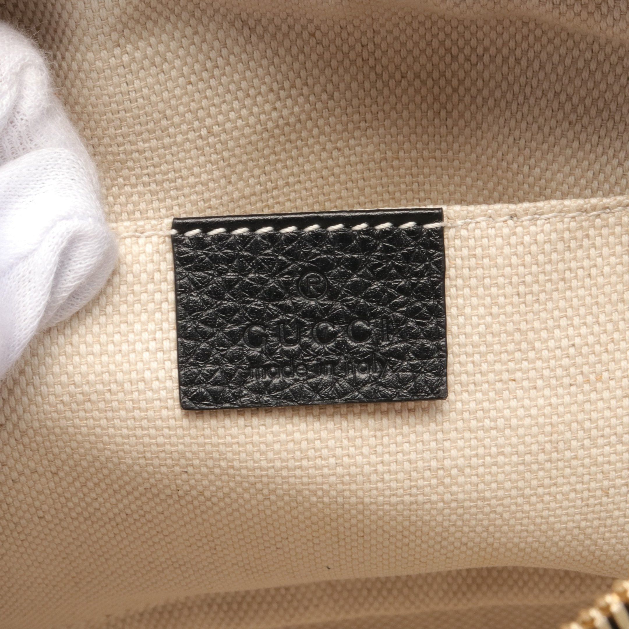 Gucci Gucci Soho Disco Bag Interlocking G Shoulder Leather Black Size ONE SIZE - 4 Thumbnail