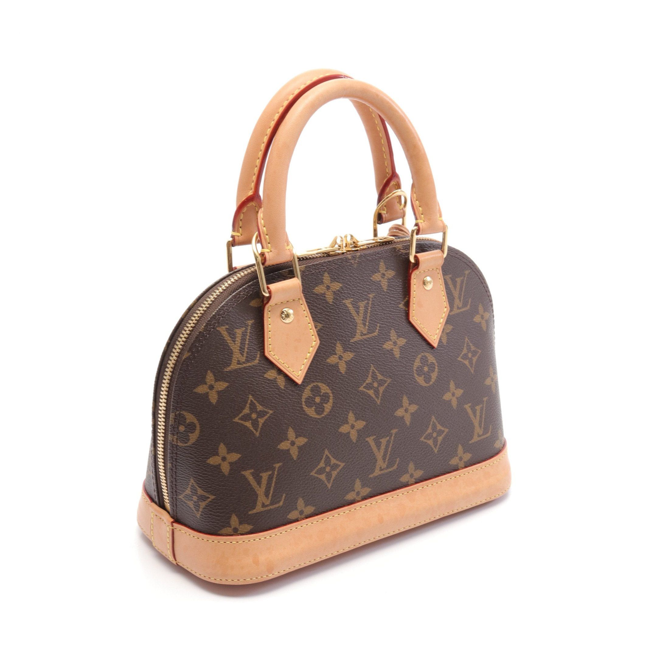 Louis Vuitton Louis Vuitton Alma Bb Monogram Handbag Leather Brown Size ONE SIZE - 2 Thumbnail