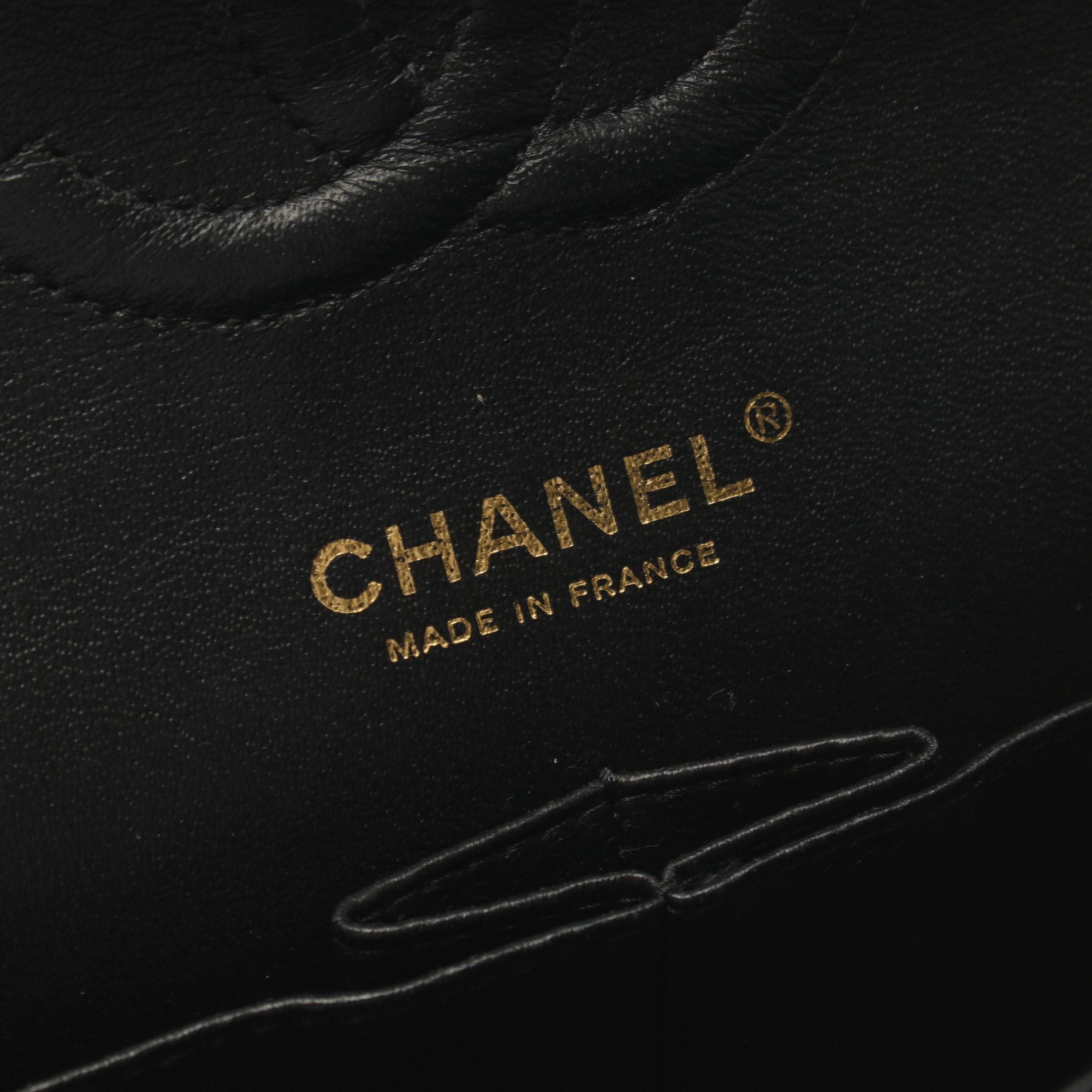 Chanel Chanel Matelasse Double Flap Chain Shoulder Bag Caviar Skin Black Gold Hardware Size ONE SIZE - 4 Thumbnail
