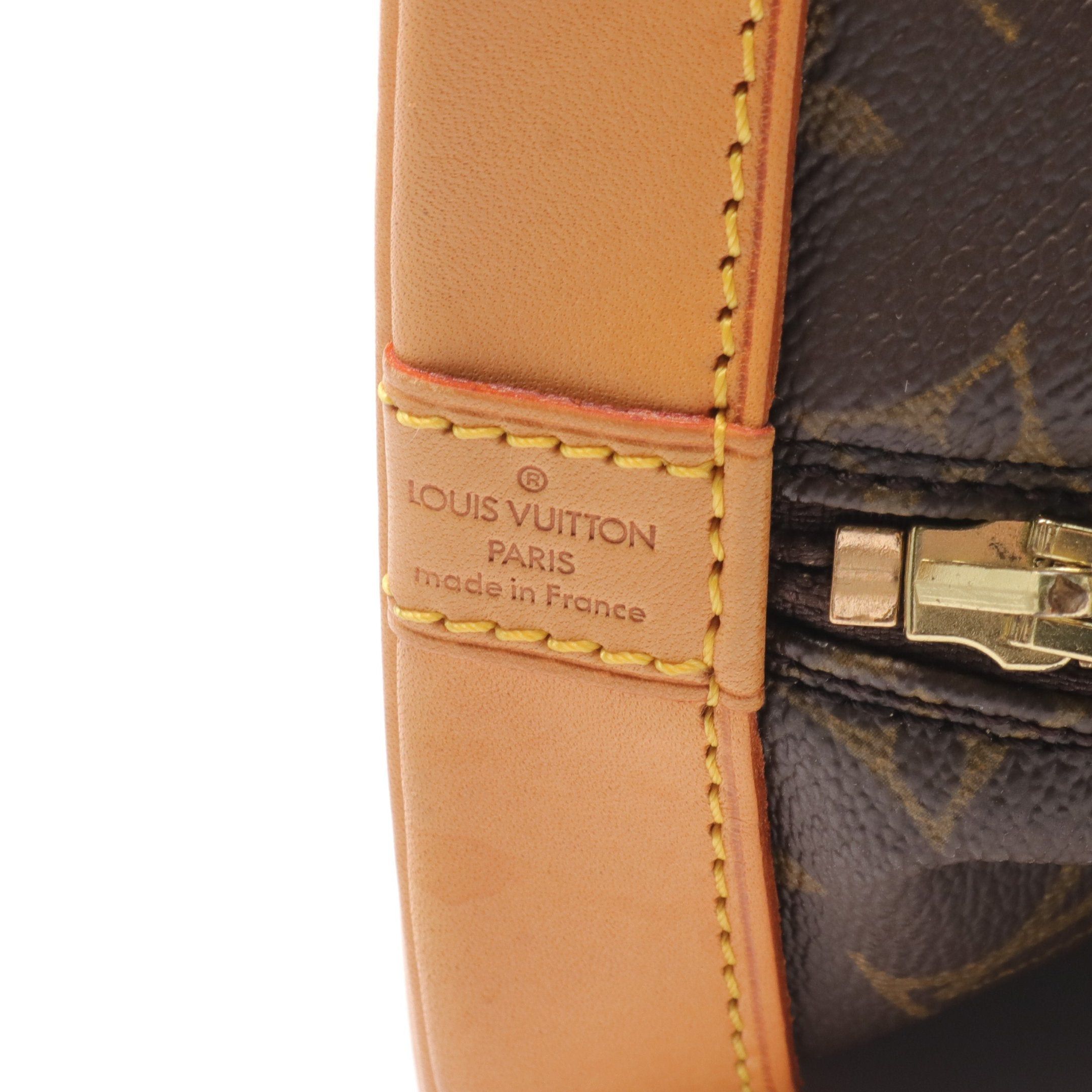 Louis Vuitton Louis Vuitton Alma Pm Monogram Handbag Leather Brown Size ONE SIZE - 4 Thumbnail