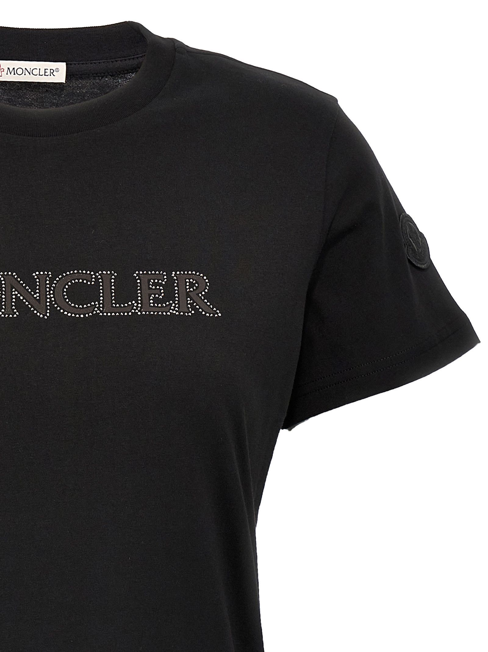 Moncler Rhinestone Logo T-Shirt Size XS / US 0-2 / IT 36-38 - 3 Thumbnail