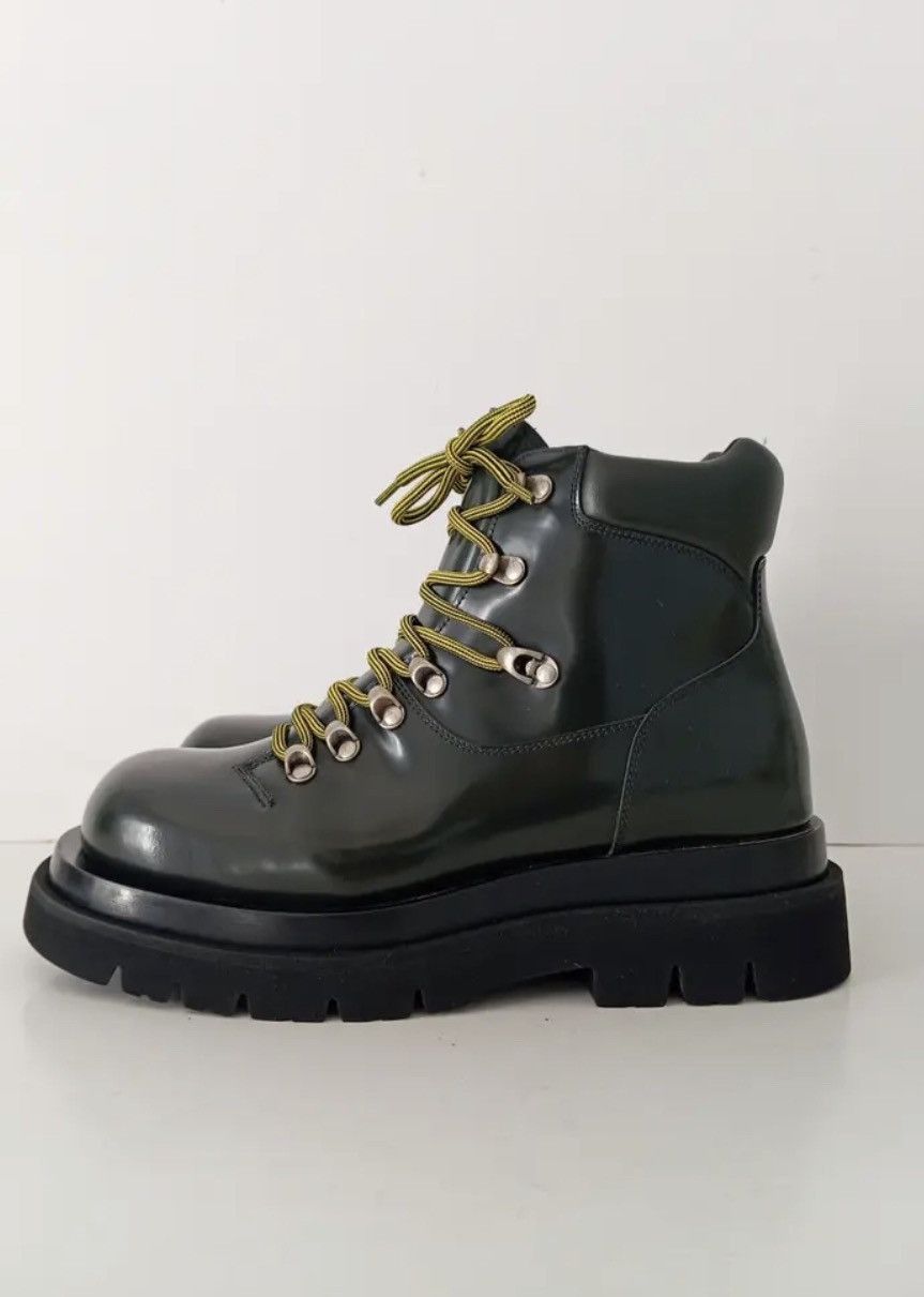 Bottega Veneta LIMITED TIME PROMO Hiking Ankle Boots green laces Size US 6 / EU 39 - 2 Thumbnail