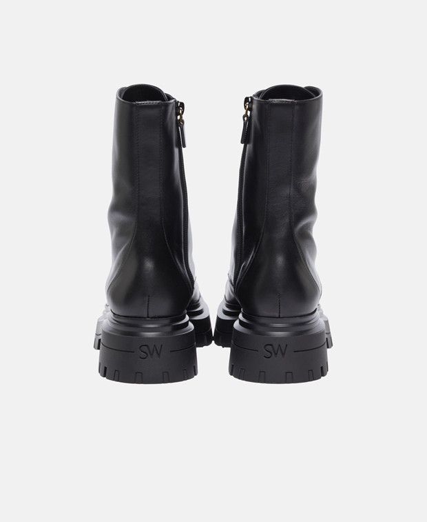 stuart weitzman lace up boots