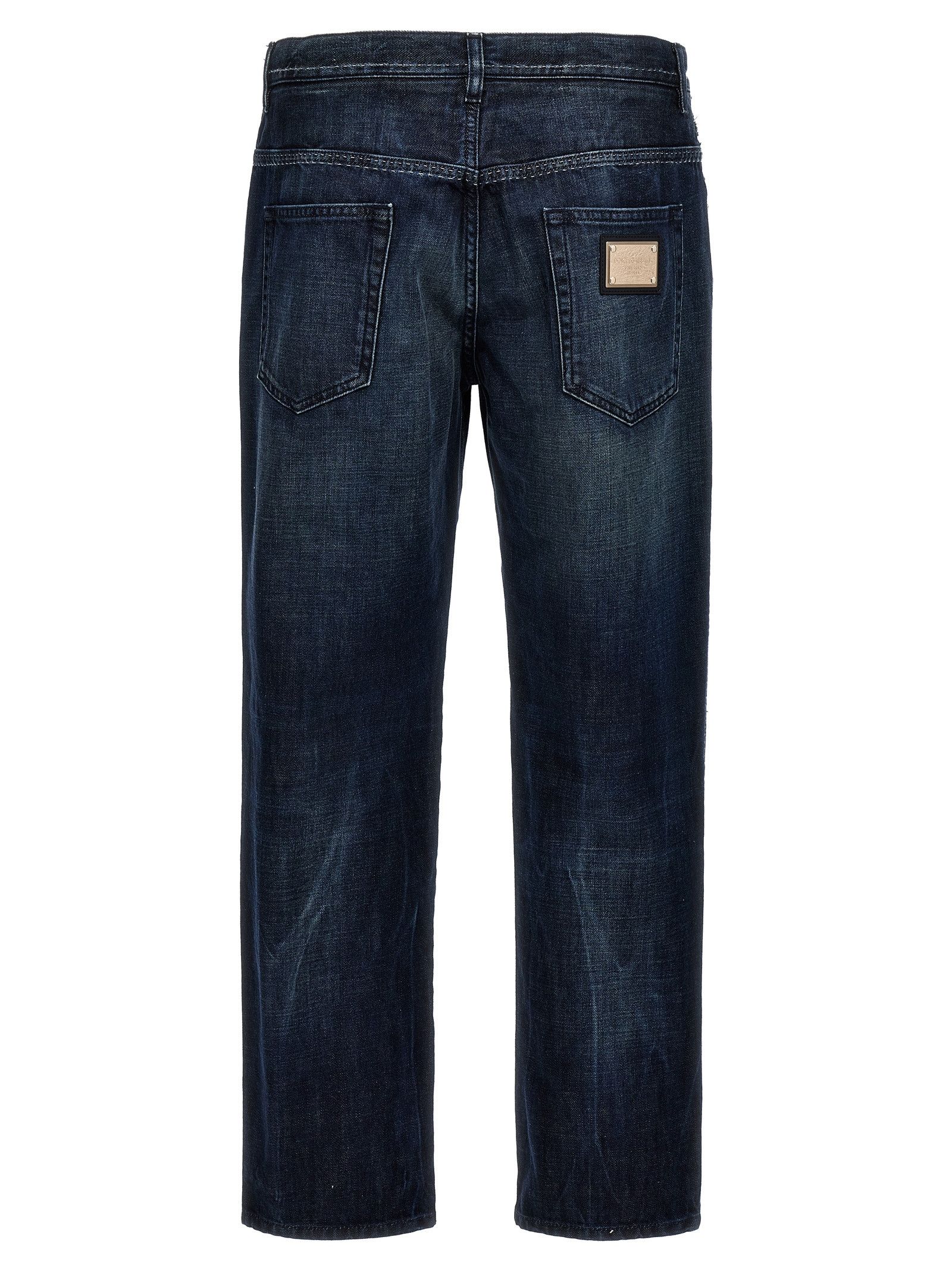 Dolce & Gabbana Fringed Stitching Jeans Size US 30 / EU 46 - 2 Thumbnail