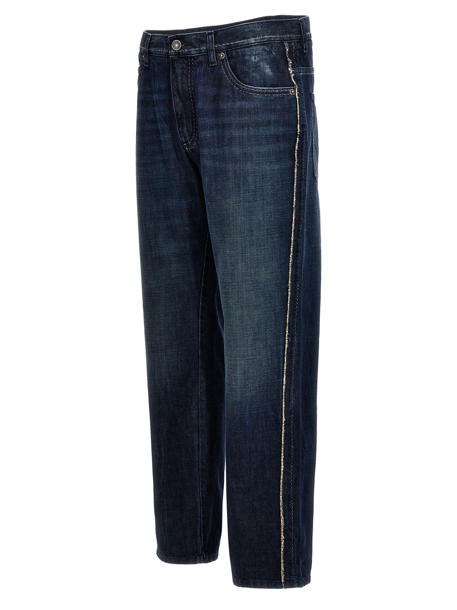 Dolce & Gabbana Fringed Stitching Jeans Size US 30 / EU 46 - 3 Thumbnail