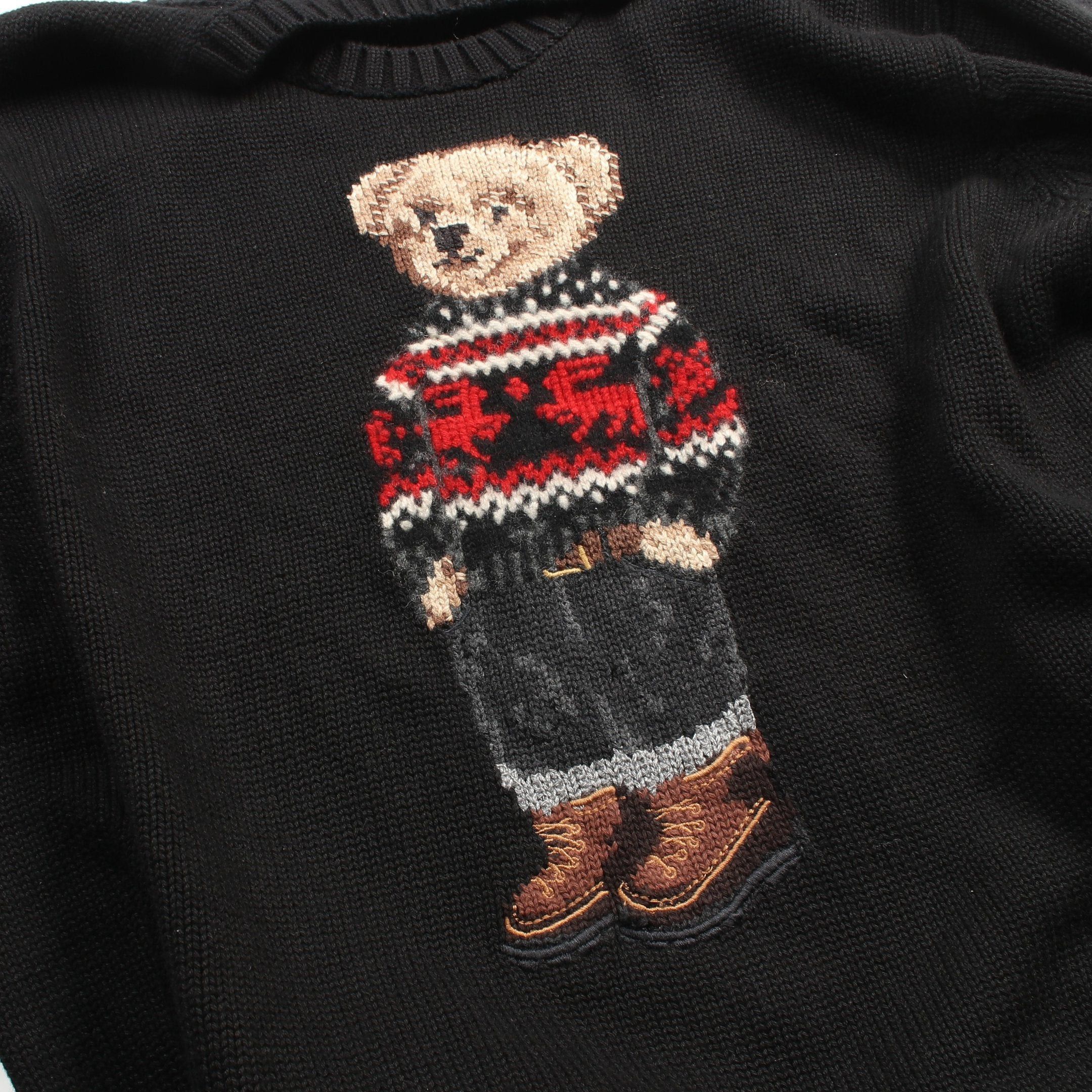 Ralph Lauren Ralph Lauren Polo Bear Sweater Knit Cotton Black Size ONE SIZE - 10 Thumbnail