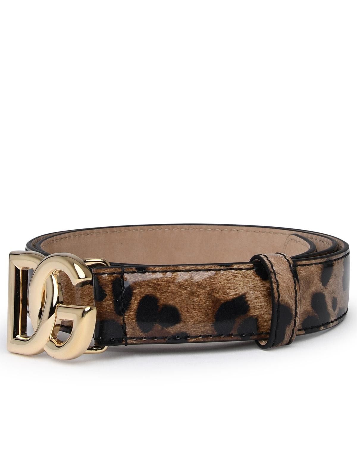 Dolce & Gabbana DOLCE & GABBANA Two-Color Shiny Leather Belt Size ONE SIZE - 2 Thumbnail