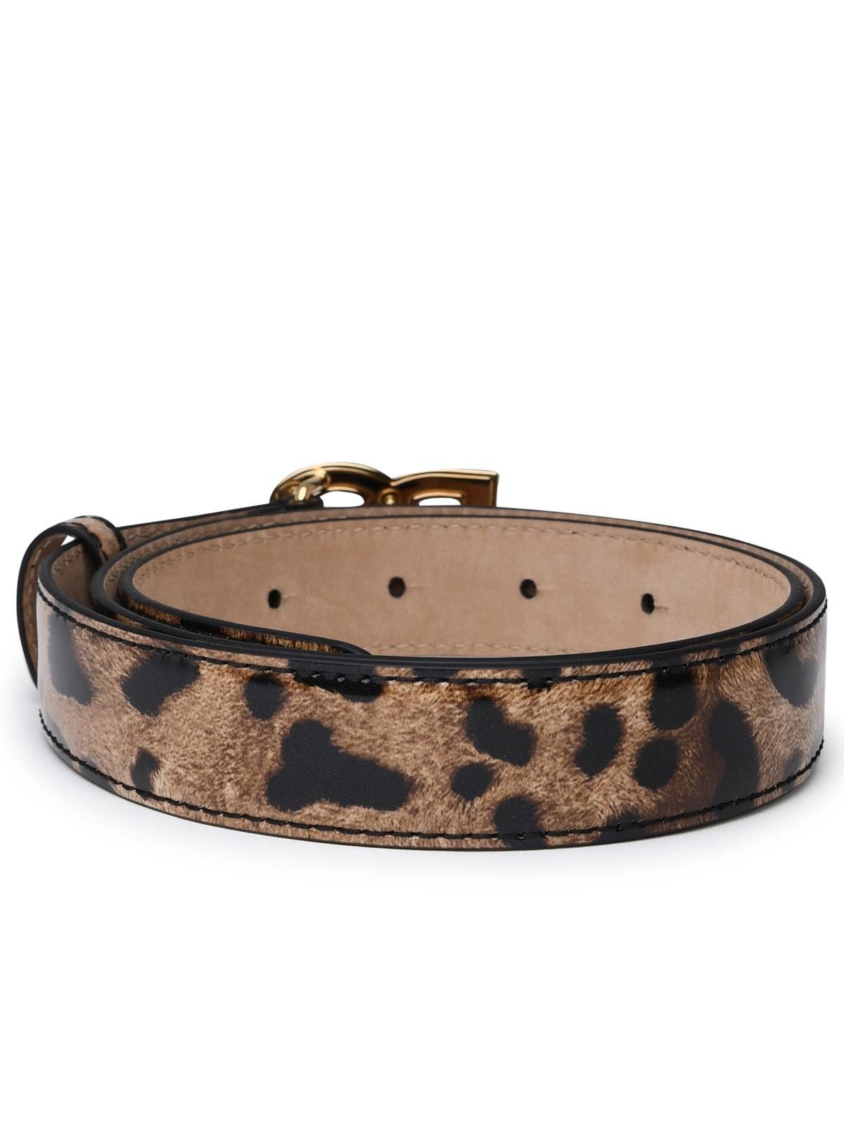 Dolce & Gabbana DOLCE & GABBANA Two-Color Shiny Leather Belt Size ONE SIZE - 4 Thumbnail