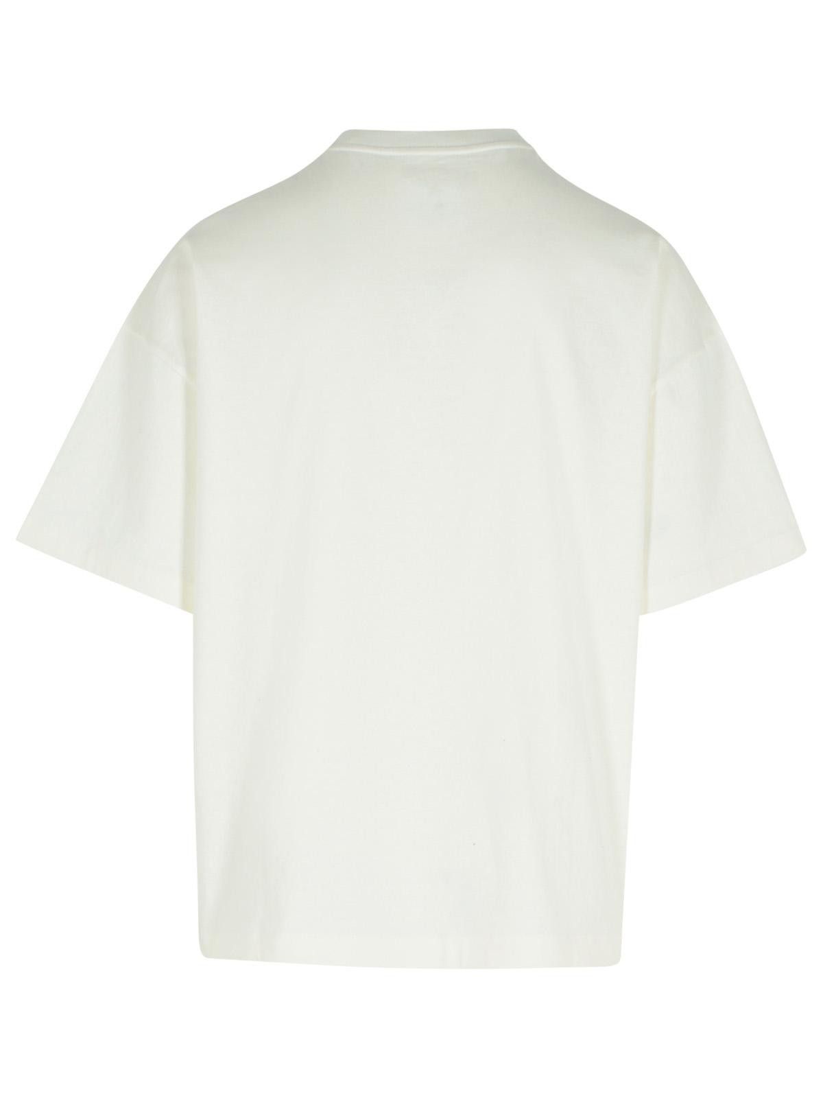Jil Sander JIL SANDER Ivory Cotton T-Shirt Size US L / EU 52-54 / 3 - 3 Thumbnail