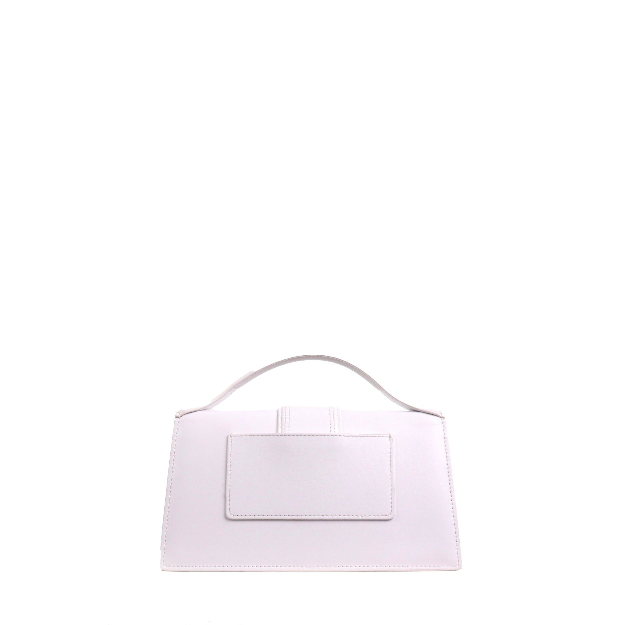 Jacquemus JACQUEMUS - Le Grand Bambino Jacquemus shoulder bag in white leather Size ONE SIZE - 3 Thumbnail
