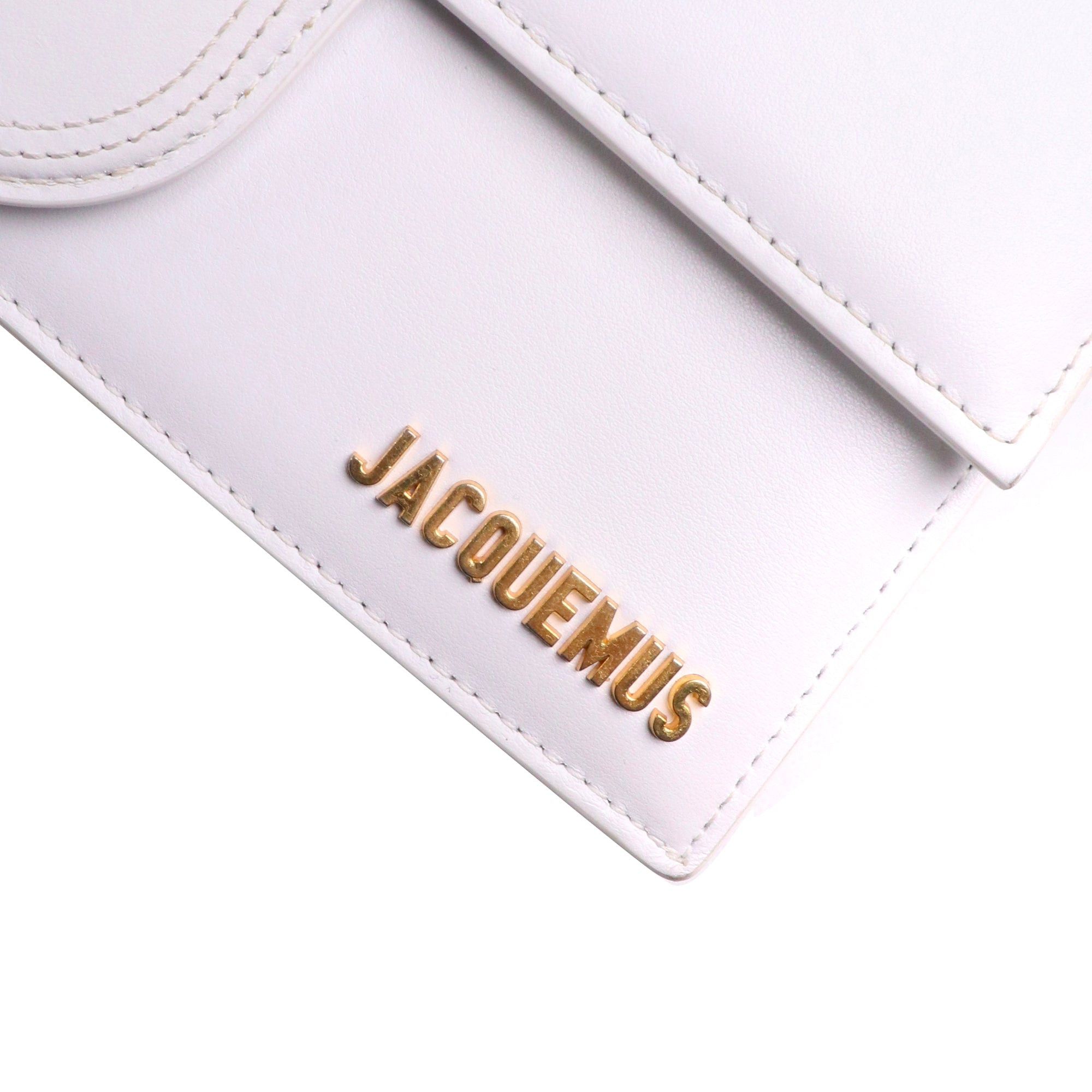 Jacquemus JACQUEMUS - Le Grand Bambino Jacquemus shoulder bag in white leather Size ONE SIZE - 4 Thumbnail