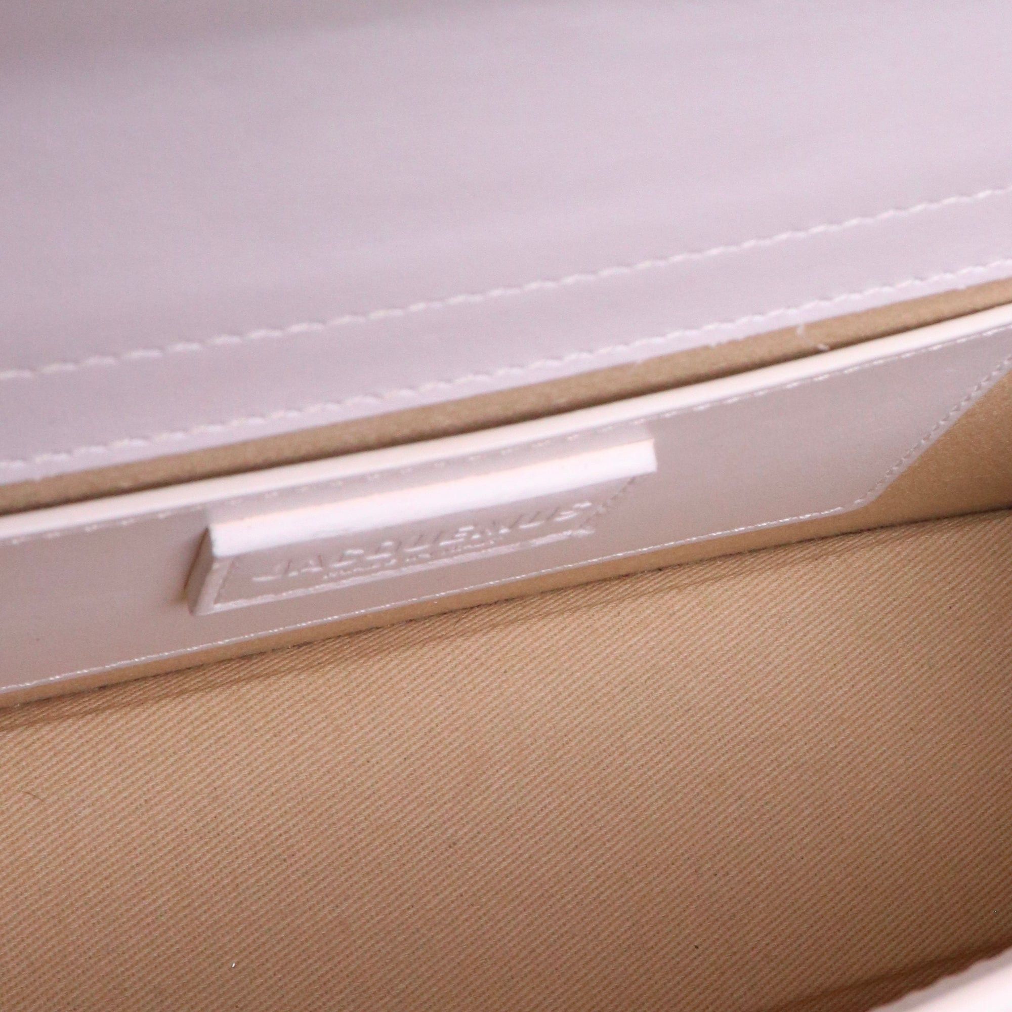 Jacquemus JACQUEMUS - Le Grand Bambino Jacquemus shoulder bag in white leather Size ONE SIZE - 7 Thumbnail