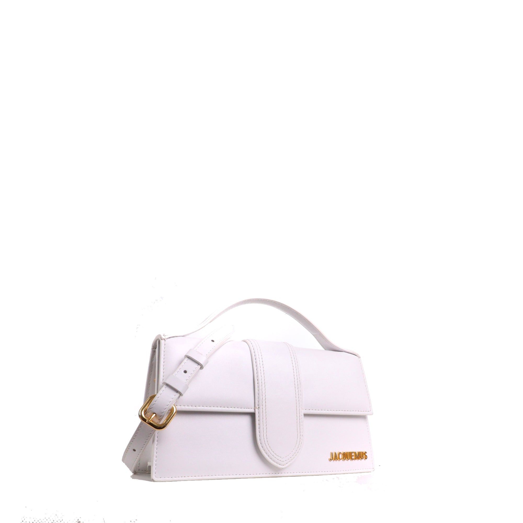 Jacquemus JACQUEMUS - Le Grand Bambino Jacquemus shoulder bag in white leather Size ONE SIZE - 2 Thumbnail