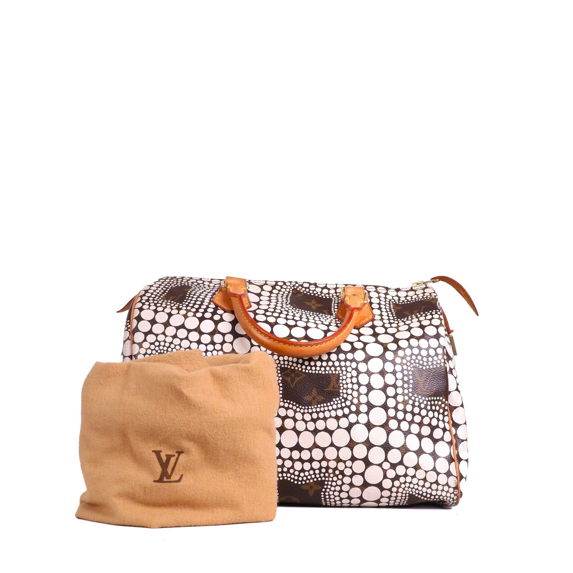 Louis Vuitton LOUIS VUITTON - Louis Vuitton x Yayoi Kusama Speedy 30 handbag in monogram canvas Size ONE SIZE - 12 Thumbnail