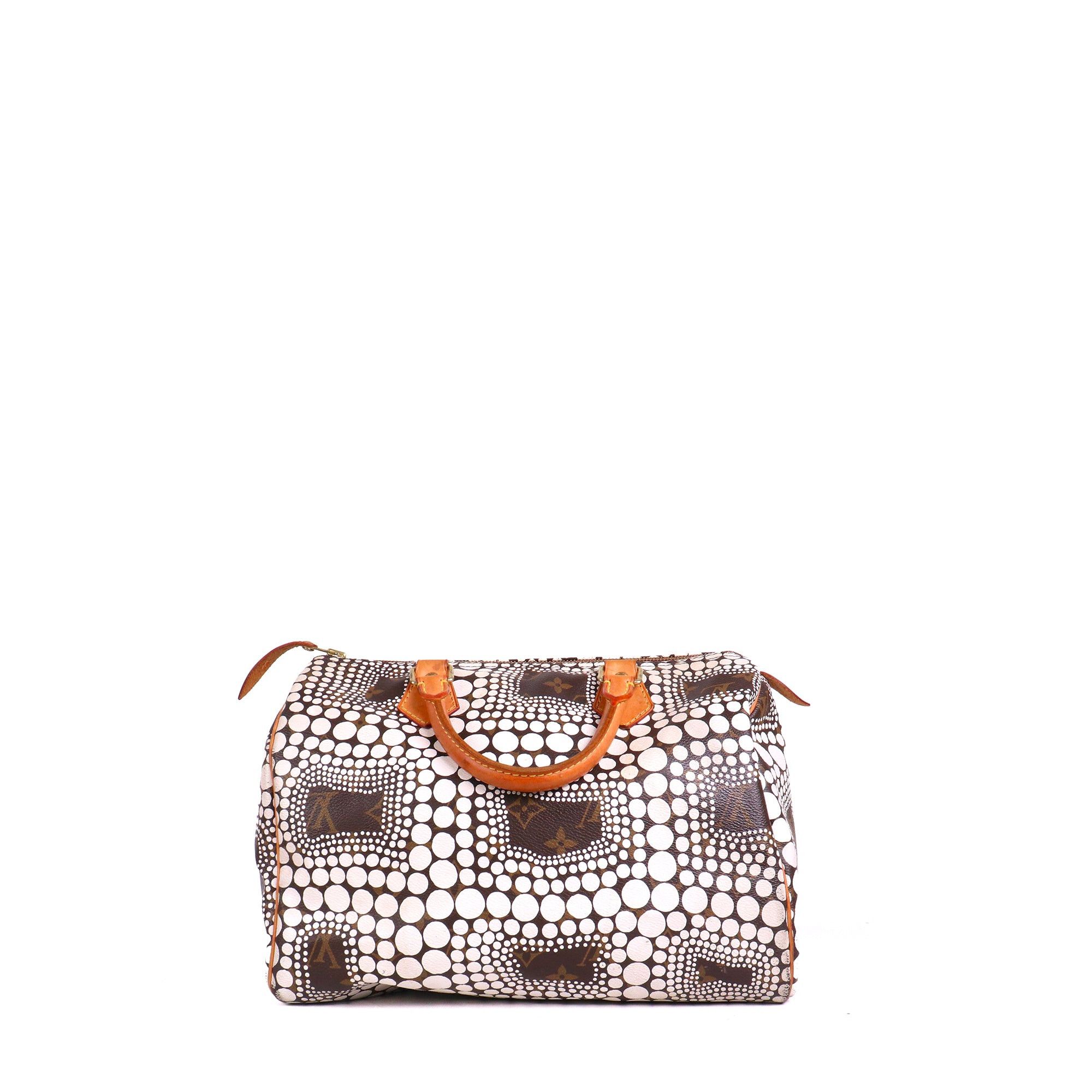 Louis Vuitton LOUIS VUITTON - Louis Vuitton x Yayoi Kusama Speedy 30 handbag in monogram canvas Size ONE SIZE - 3 Thumbnail