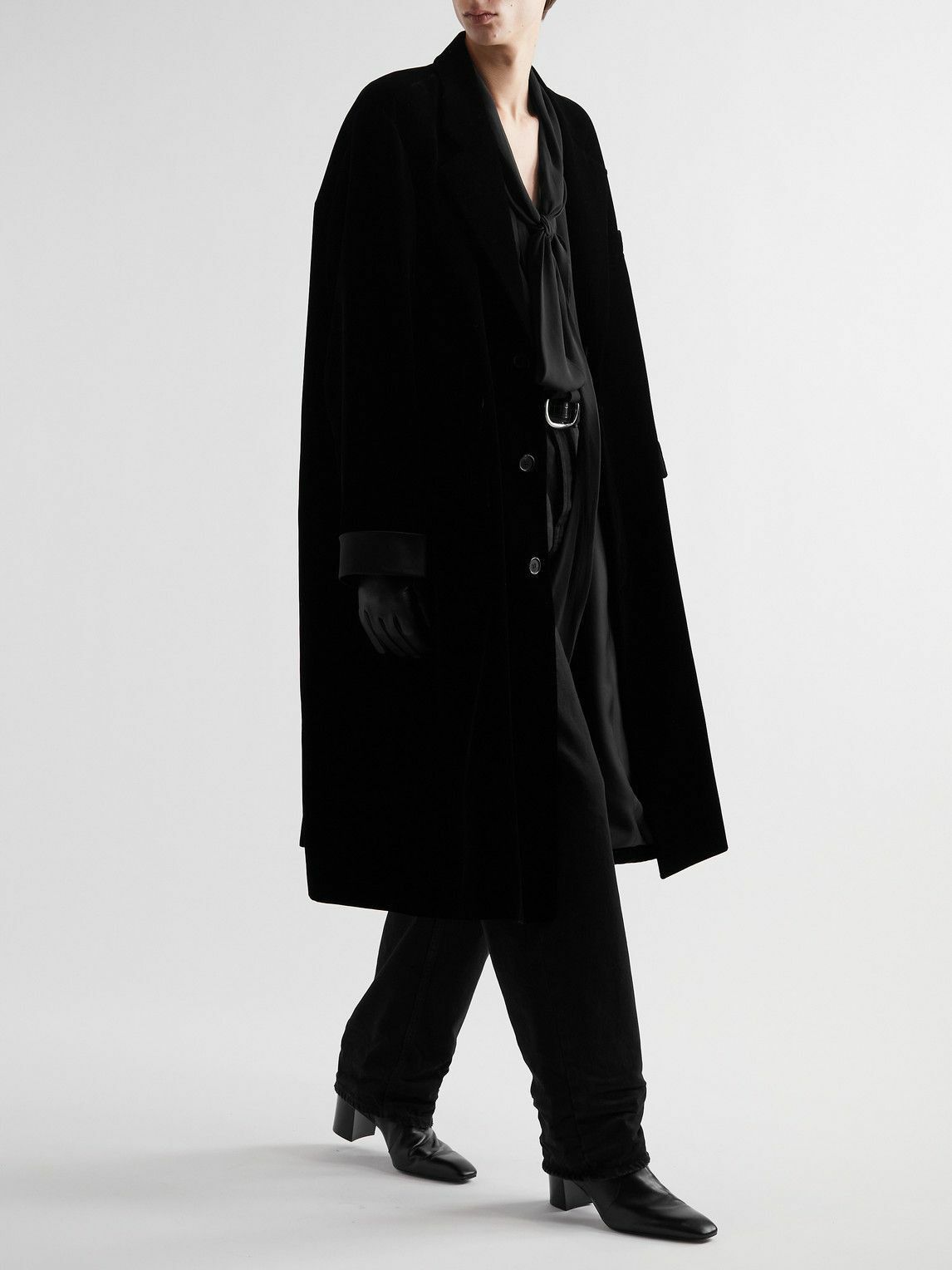 Saint Laurent Paris Oversized Coat In velvet Size US S / EU 44-46 / 1 - 2 Thumbnail