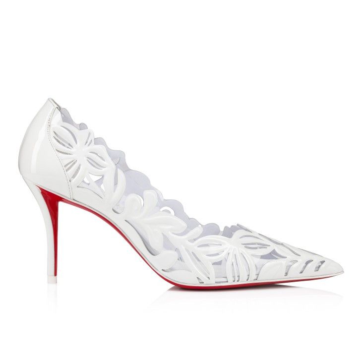 Christian Louboutin Christian Louboutin Apostropha Petunia 80mm in white Size US 6 / IT 36 - 3 Thumbnail