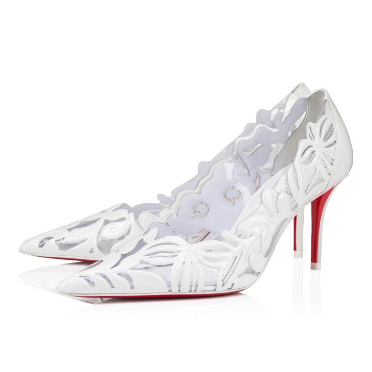 Christian Louboutin Christian Louboutin Apostropha Petunia 80mm in white Size US 6 / IT 36 - 2 Thumbnail
