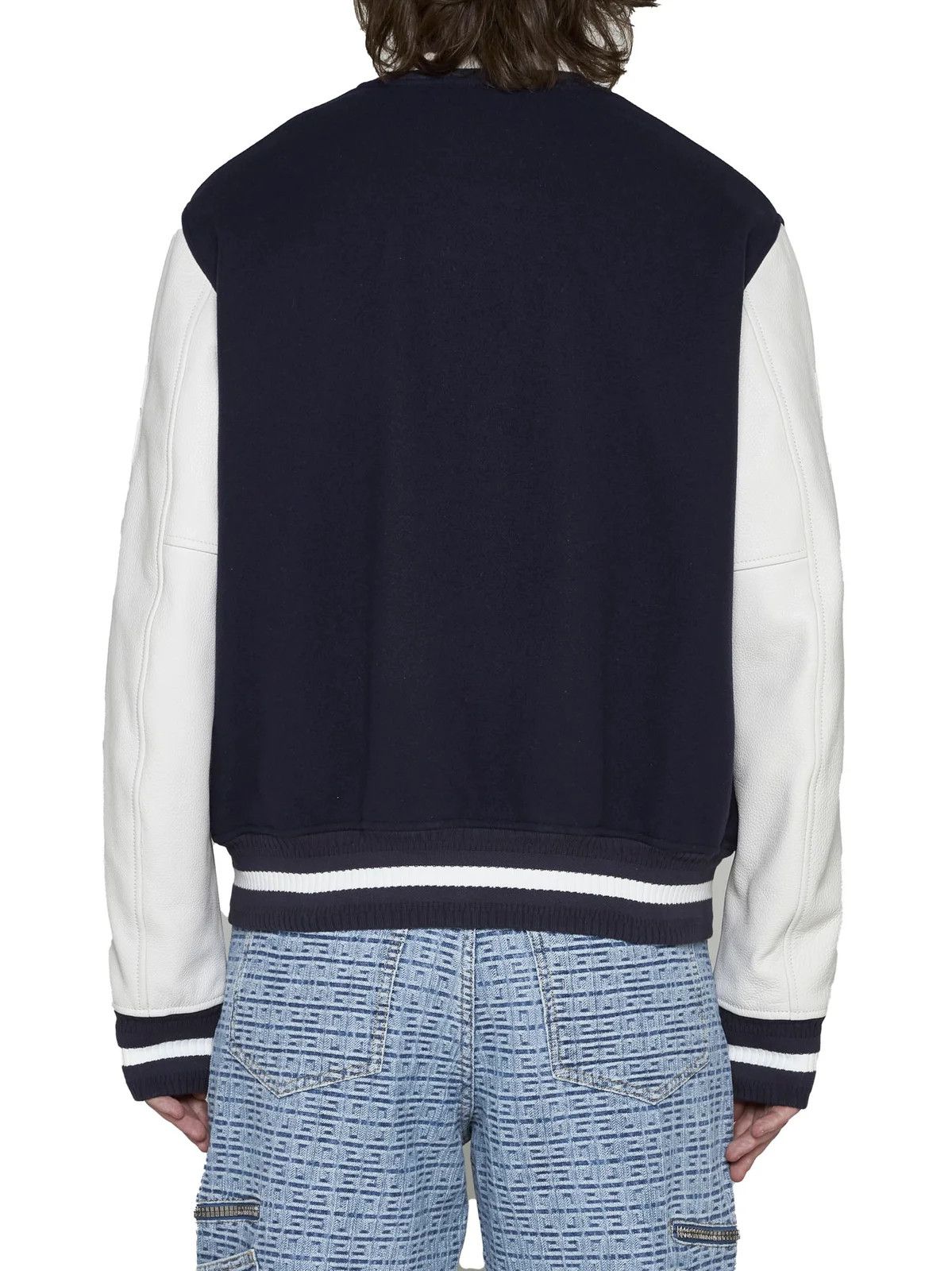 Givenchy Navy Varsity Bomber Jacket Size US L / EU 52-54 / 3 - 3 Thumbnail