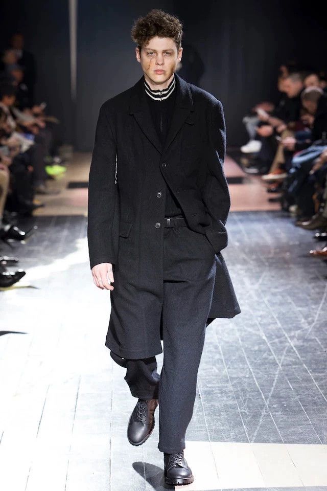 Yohji Yamamoto Yohji Yamamoto 15Aw Offset Show Wool Coat - -DMC 