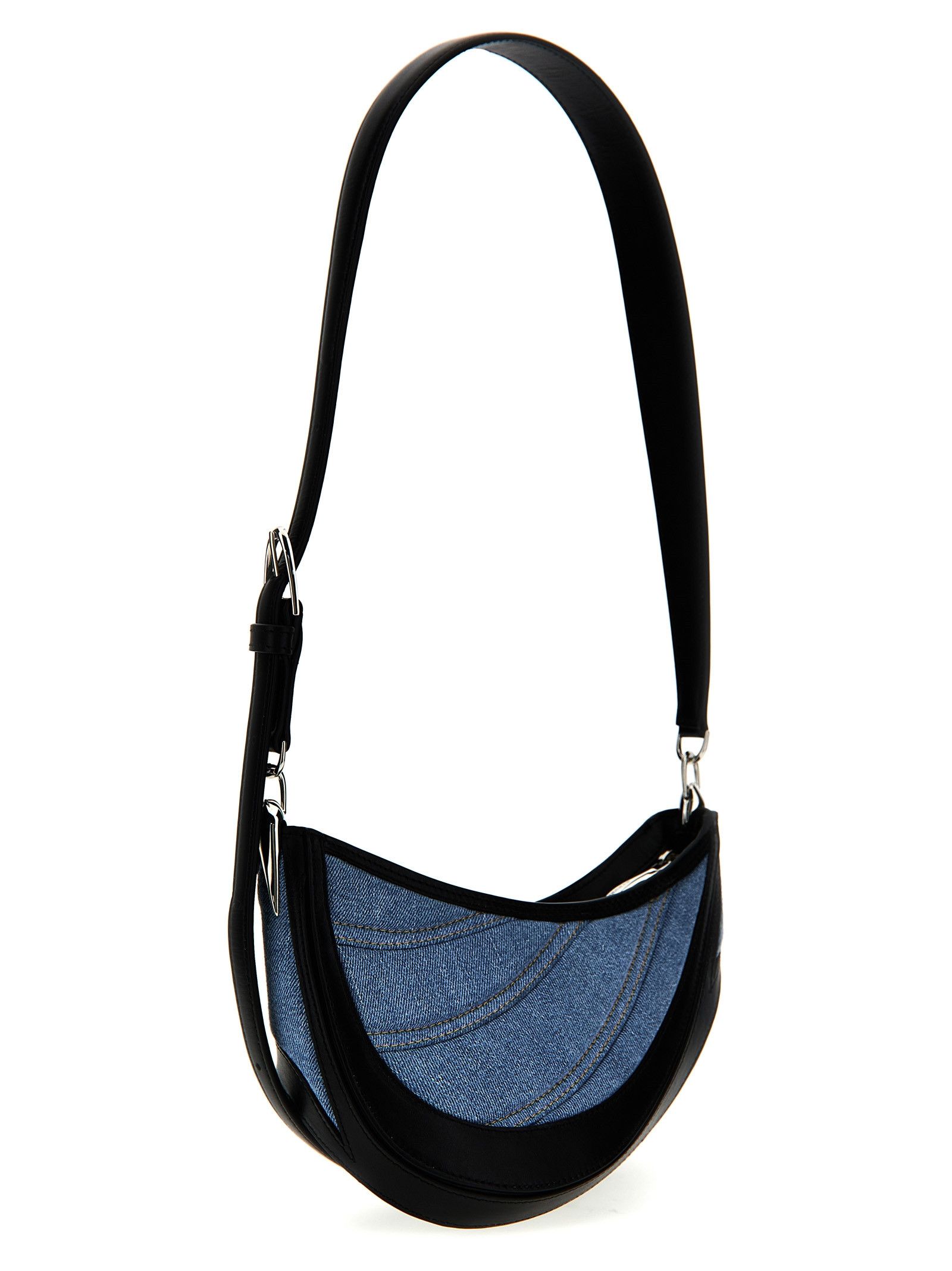 Mugler 'Small Denim Spiral Curve 01' Shoulder Bag Size ONE SIZE - 2 Thumbnail