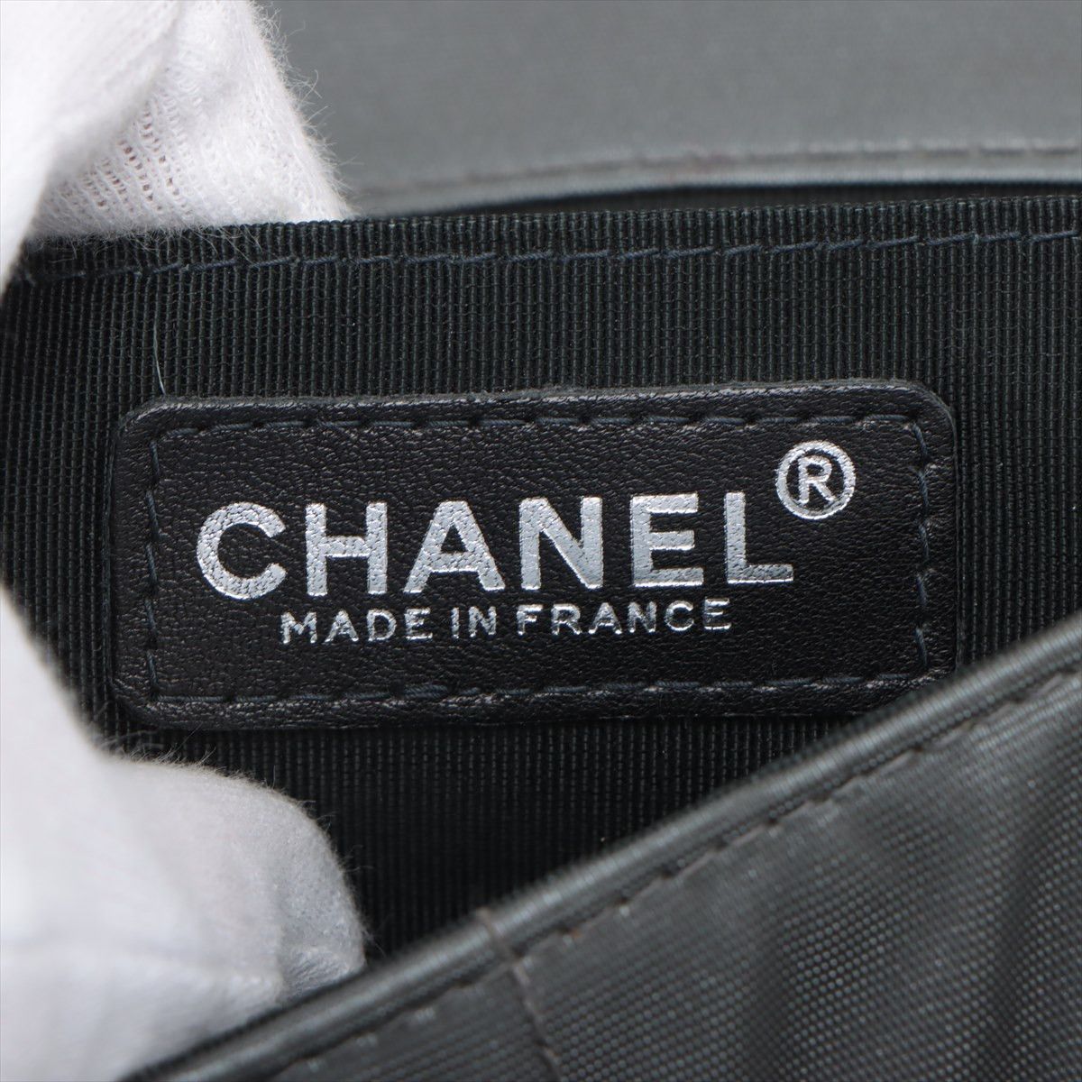 Chanel Chanel 2.55 Chocolate Bar Grey Nylon Size ONE SIZE - 6 Thumbnail