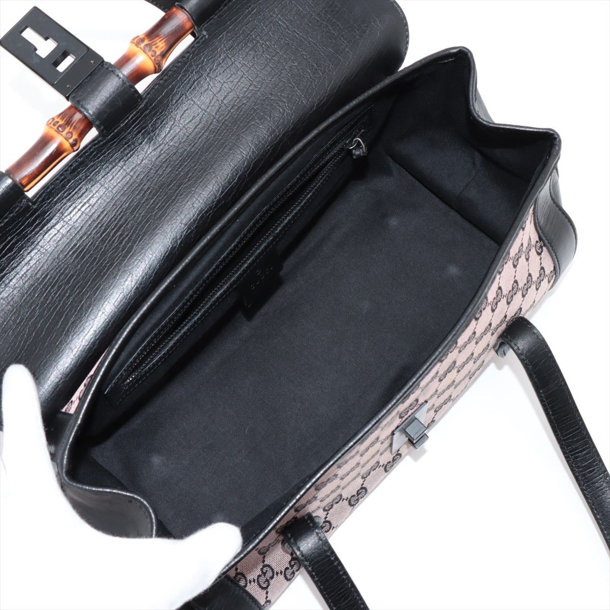 Gucci Gucci Bullet Bamboo tote bag Gucci canvas Size ONE SIZE - 6 Thumbnail