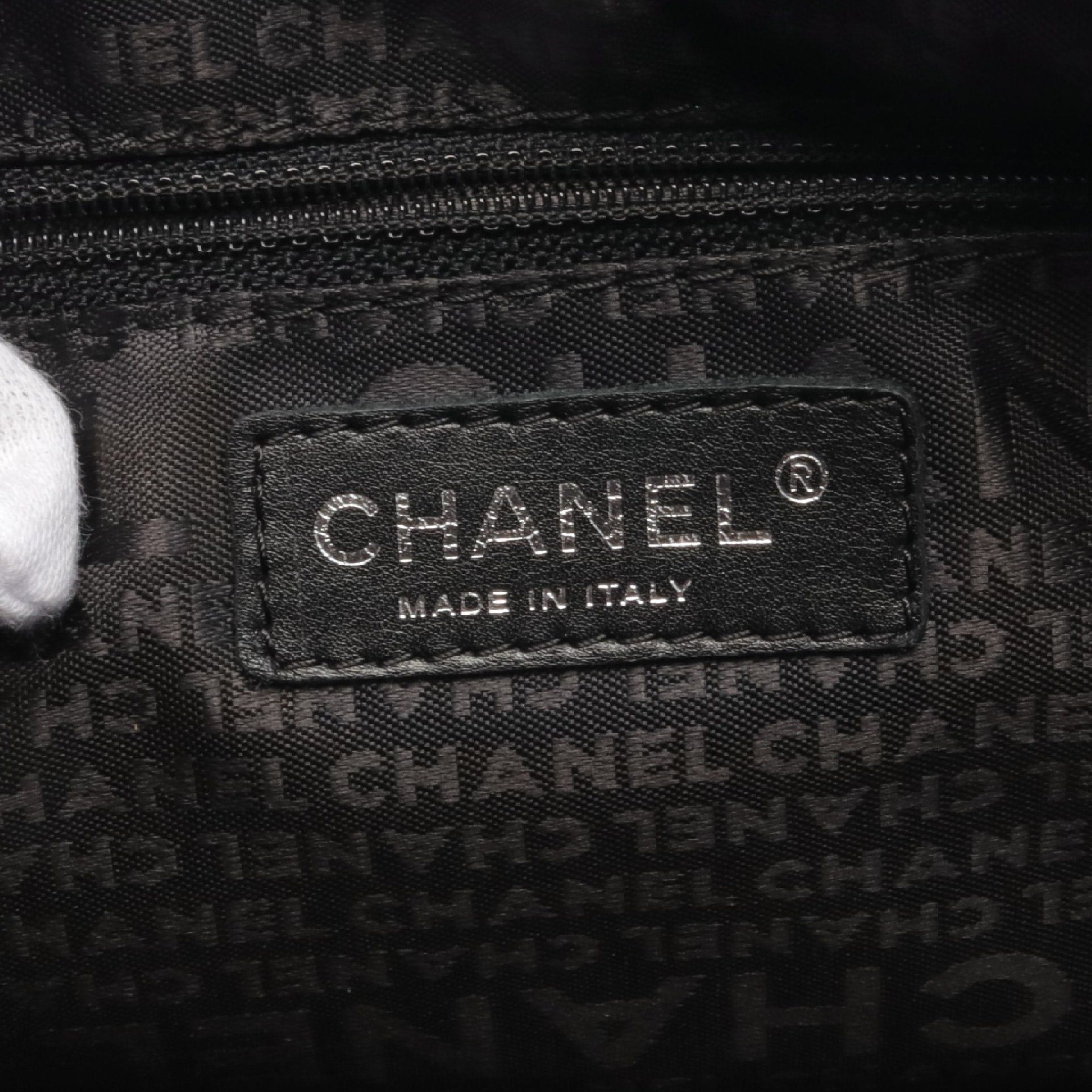 Chanel Chanel Chocolate Bar Handbag Mini Boston Bag Caviar Skin Black Silver Hardware Size ONE SIZE - 4 Thumbnail