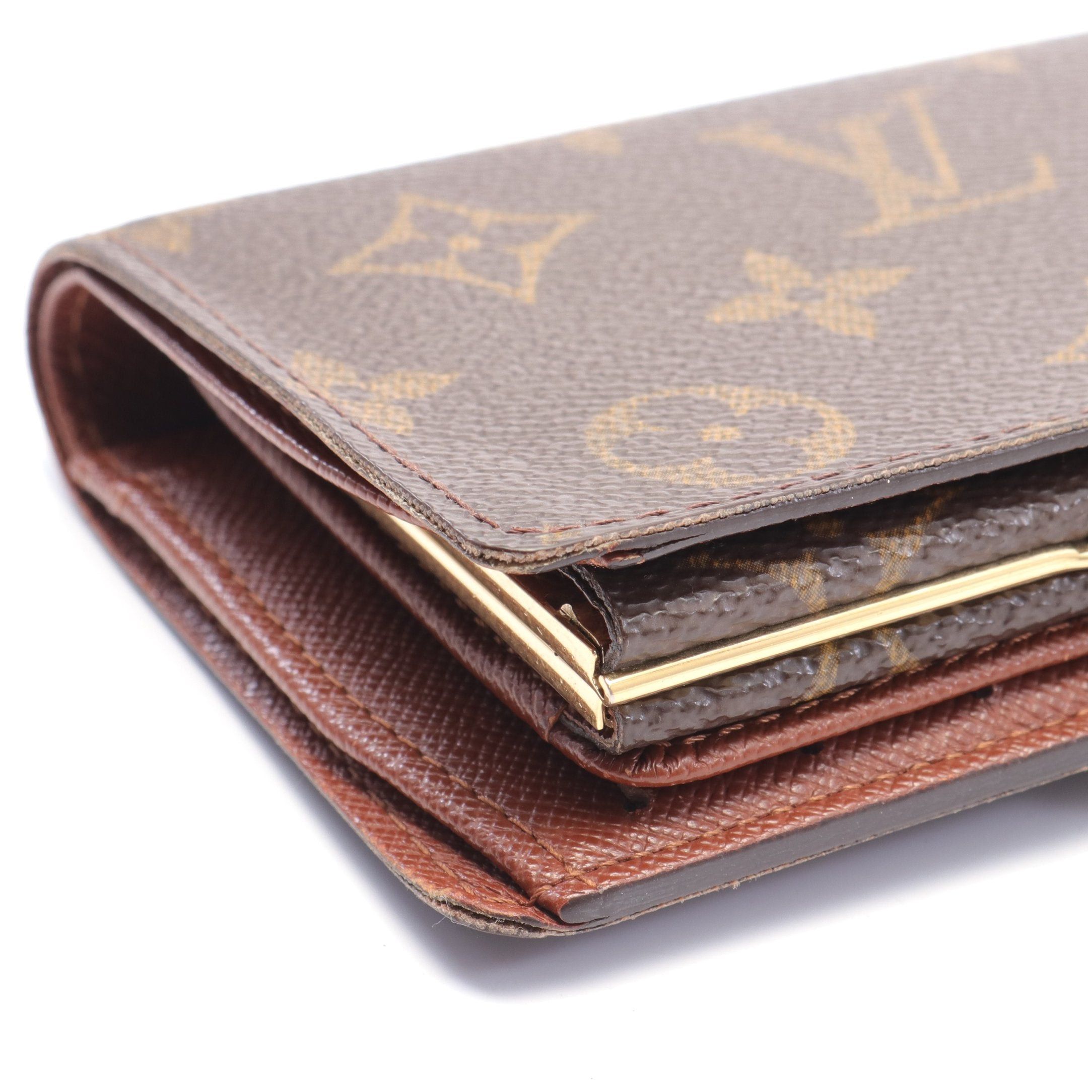 Louis Vuitton Louis Vuitton Portefeuil Viennois Monogram Bi-Fold Wallet Leather Brown Size ONE SIZE - 11 Thumbnail
