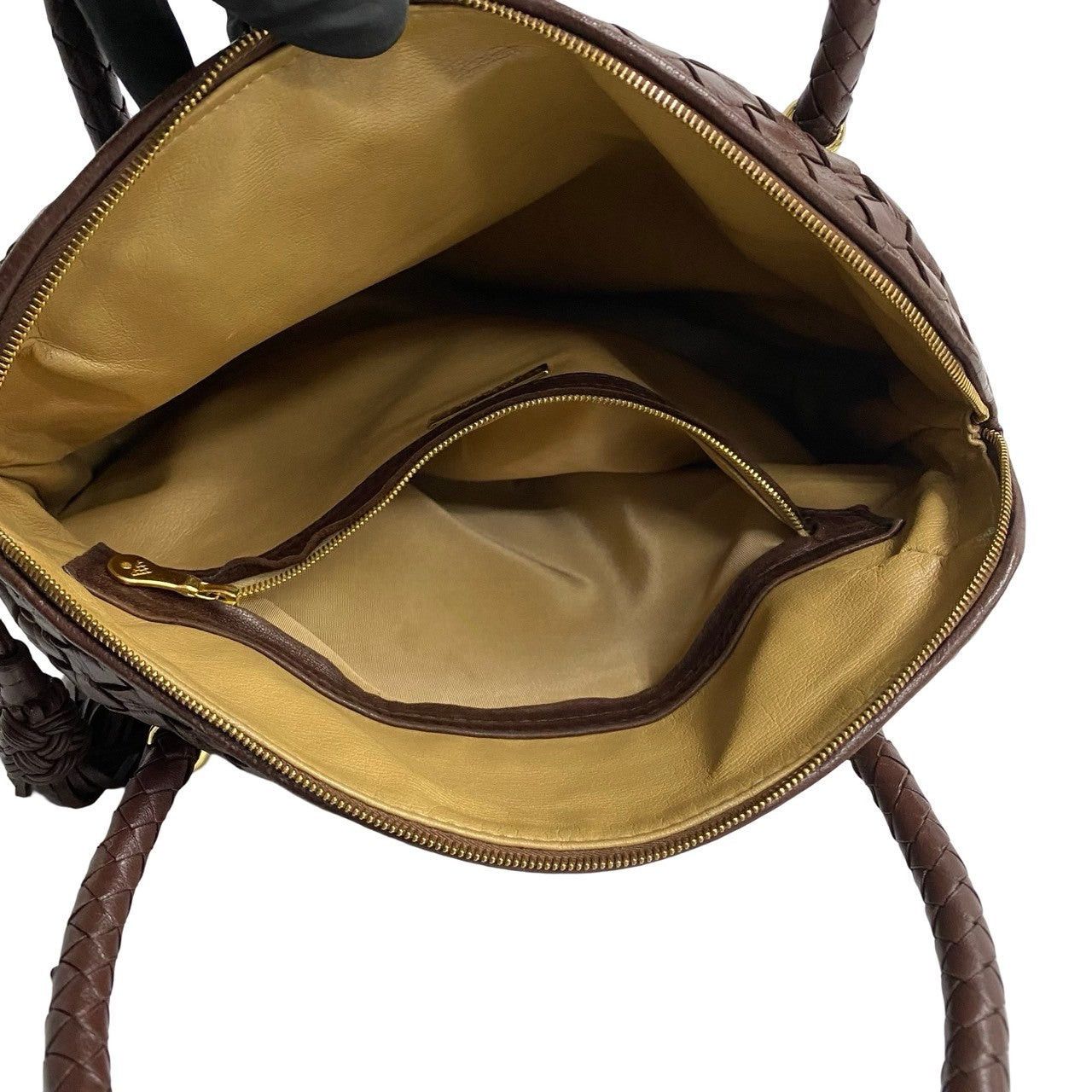 Bottega Veneta Bottega Veneta Handbag Brown Leather Size ONE SIZE - 9 Thumbnail